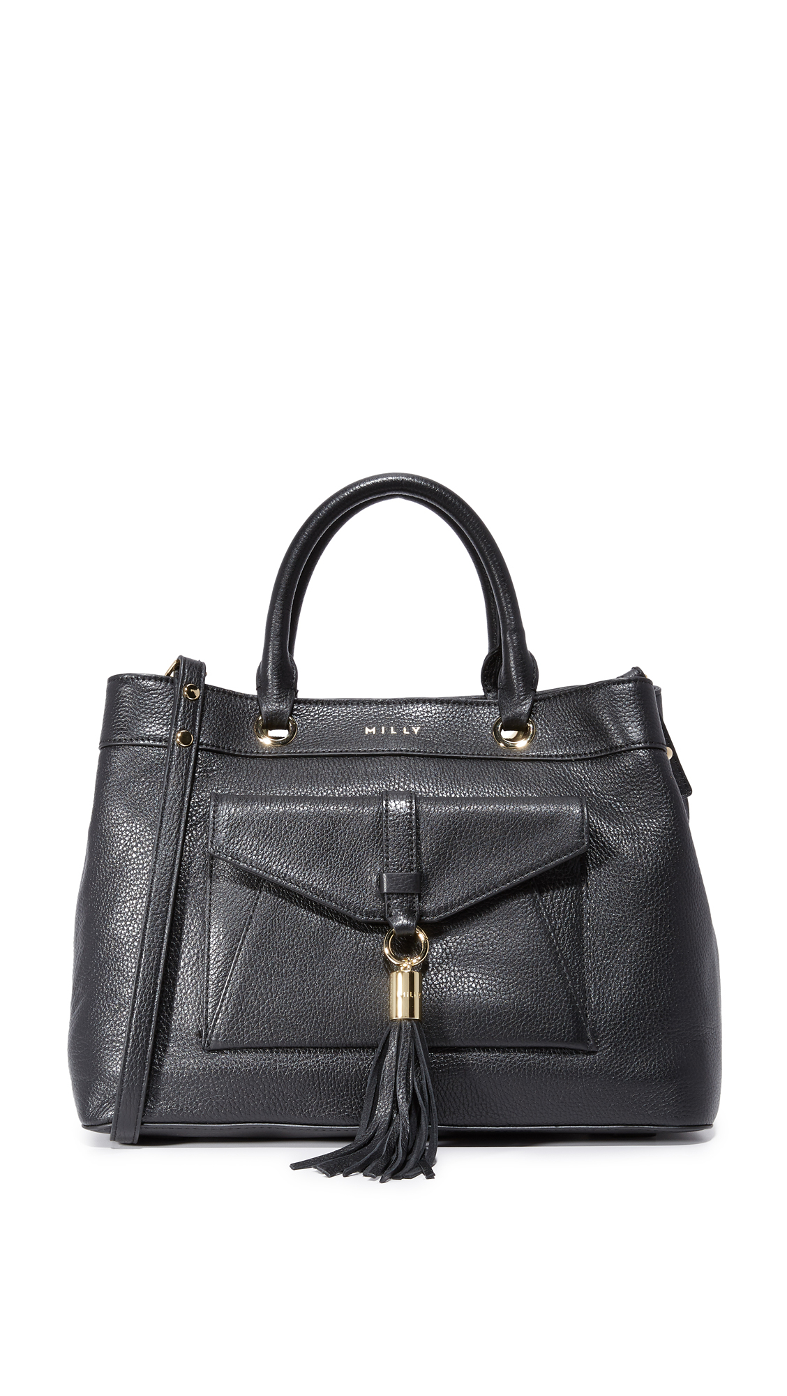milly astor tote bag in black lyst milly astor tote bag in black lyst