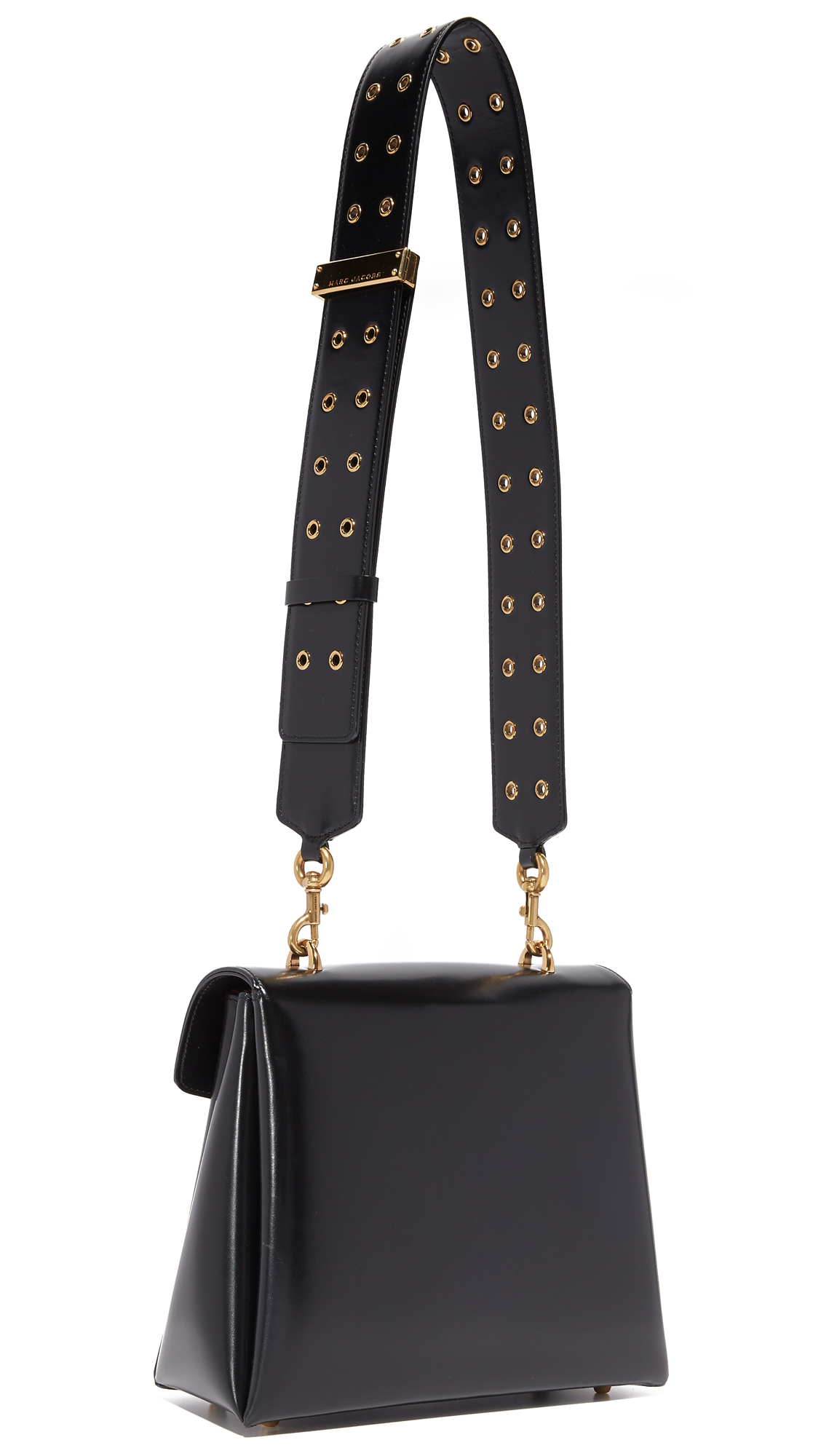 Marc Jacobs Leather St. Marc Shoulder Bag in Black Lyst