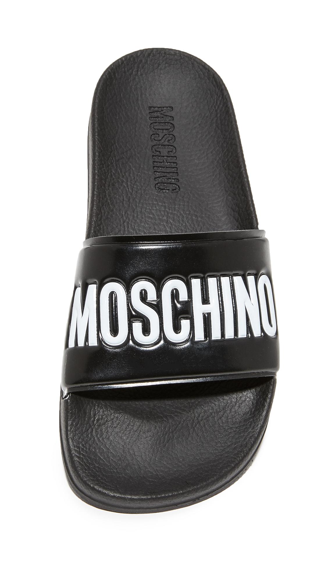 Moschino Sandals in Black - Lyst