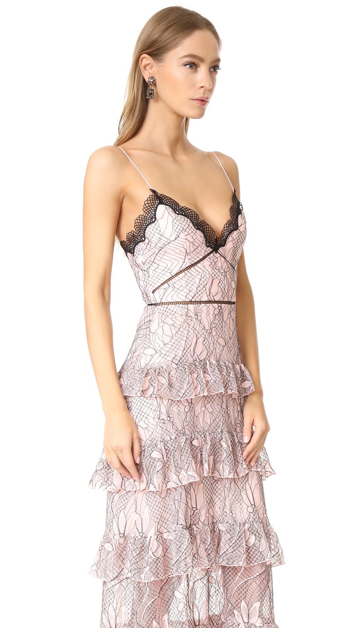 nicholas iris lace gown