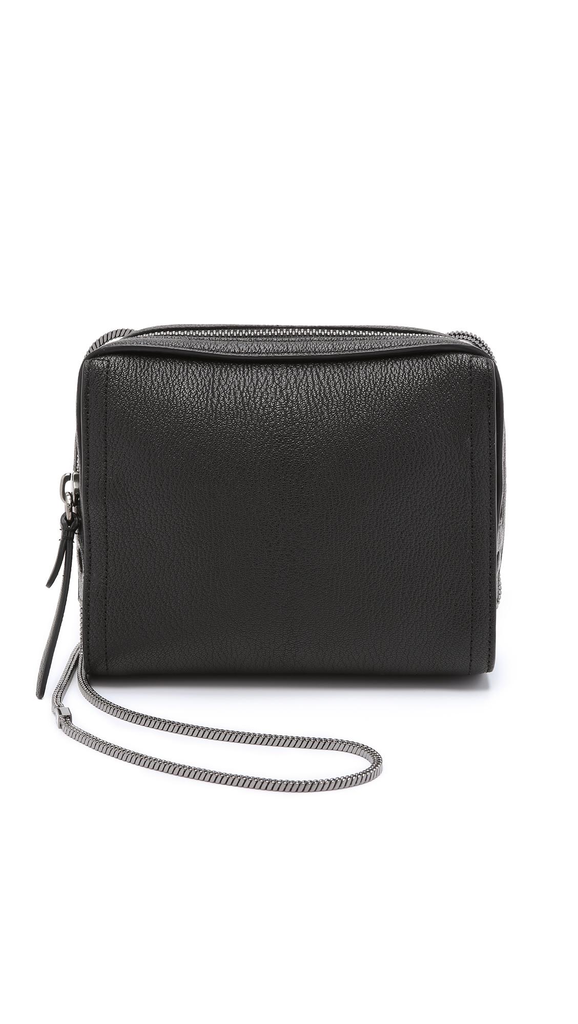 3.1 phillip lim Soleil Mini Zip Cross Body Bag in Black | Lyst