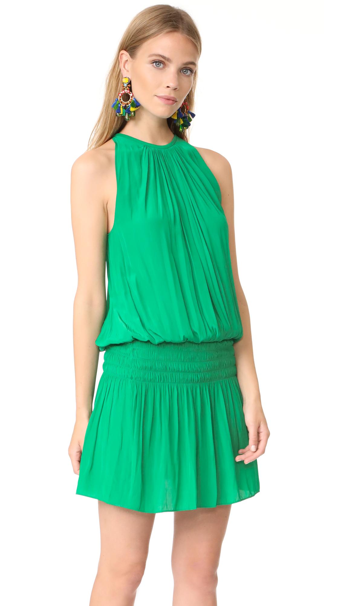 Ramy brook Paris Sleeveless Dress in Green | Lyst