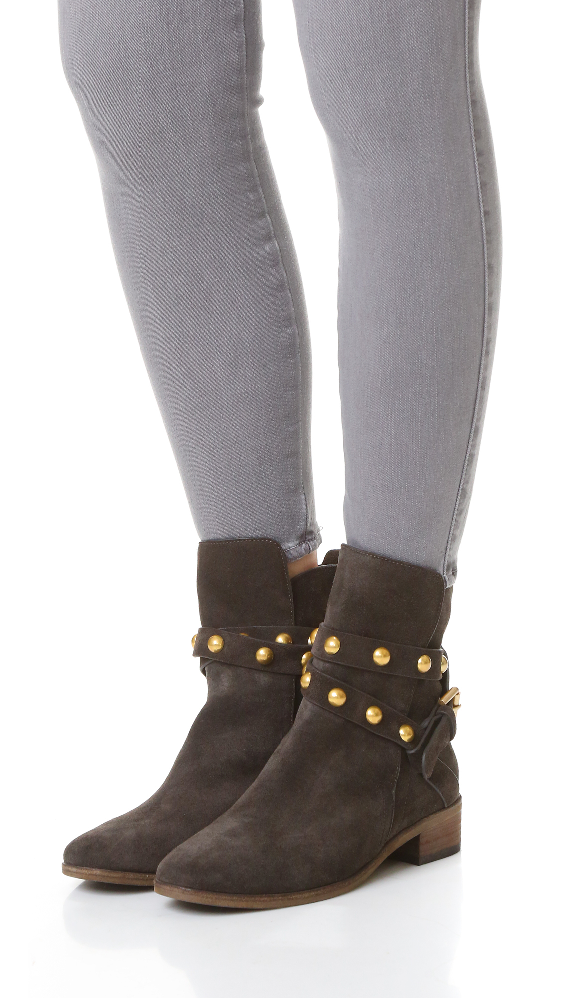 see by chloe studded ankle boots