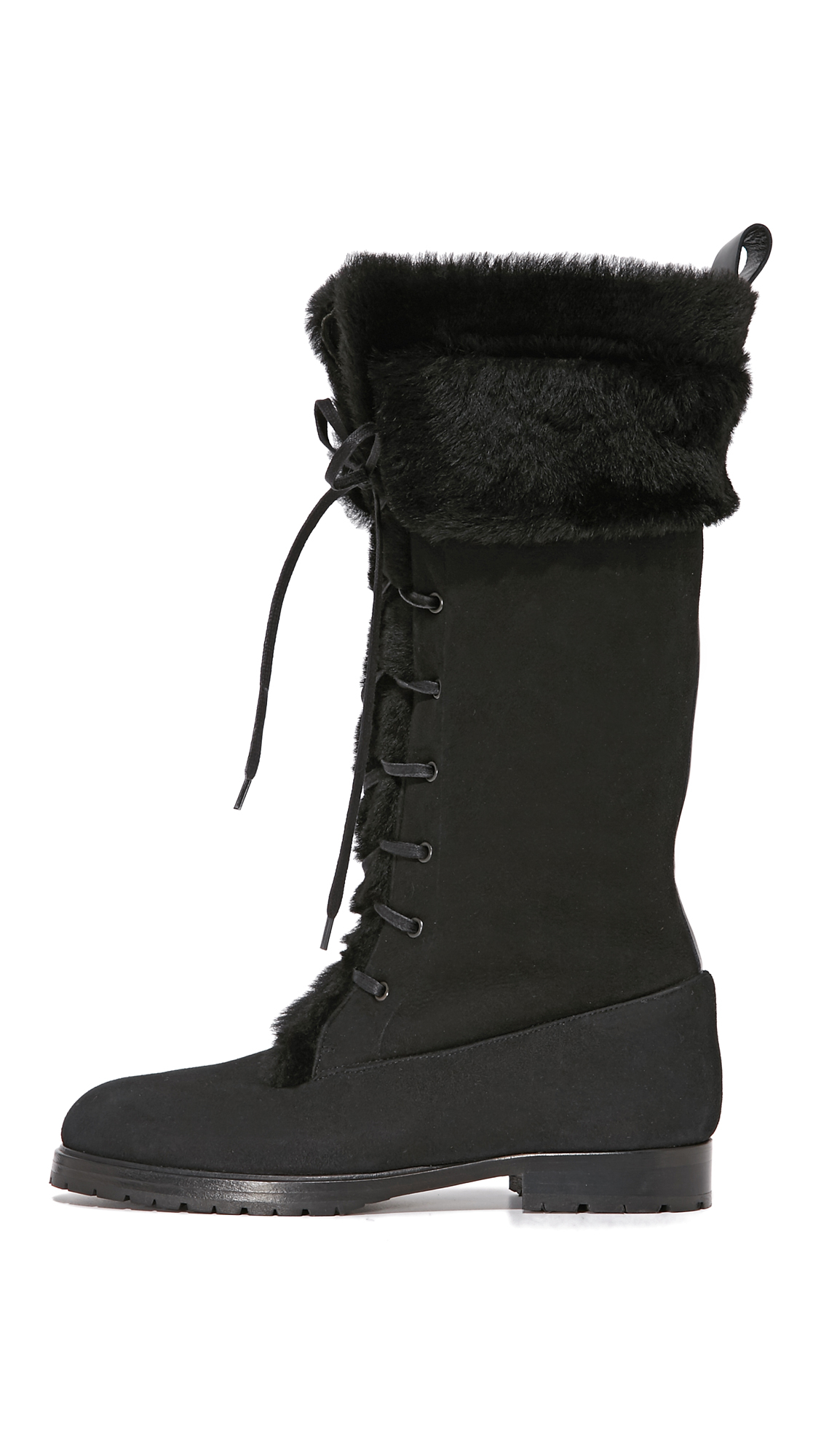 Sarah Flint Suede Cortina Boots in Black Lyst