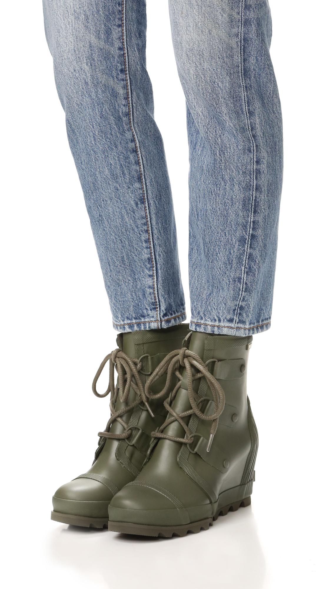 sorel rain wedge