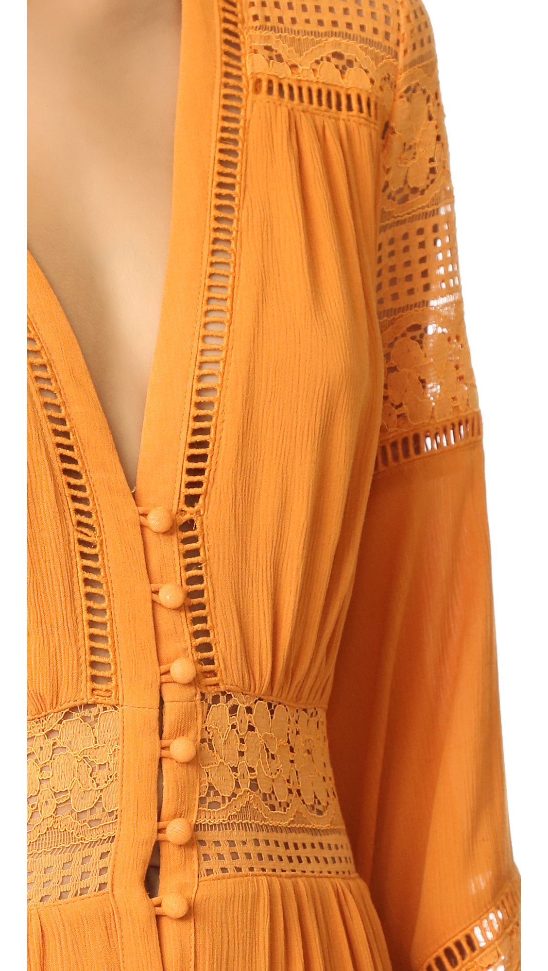 Spell Olivia Luxe Lace Midi Dress | Lyst