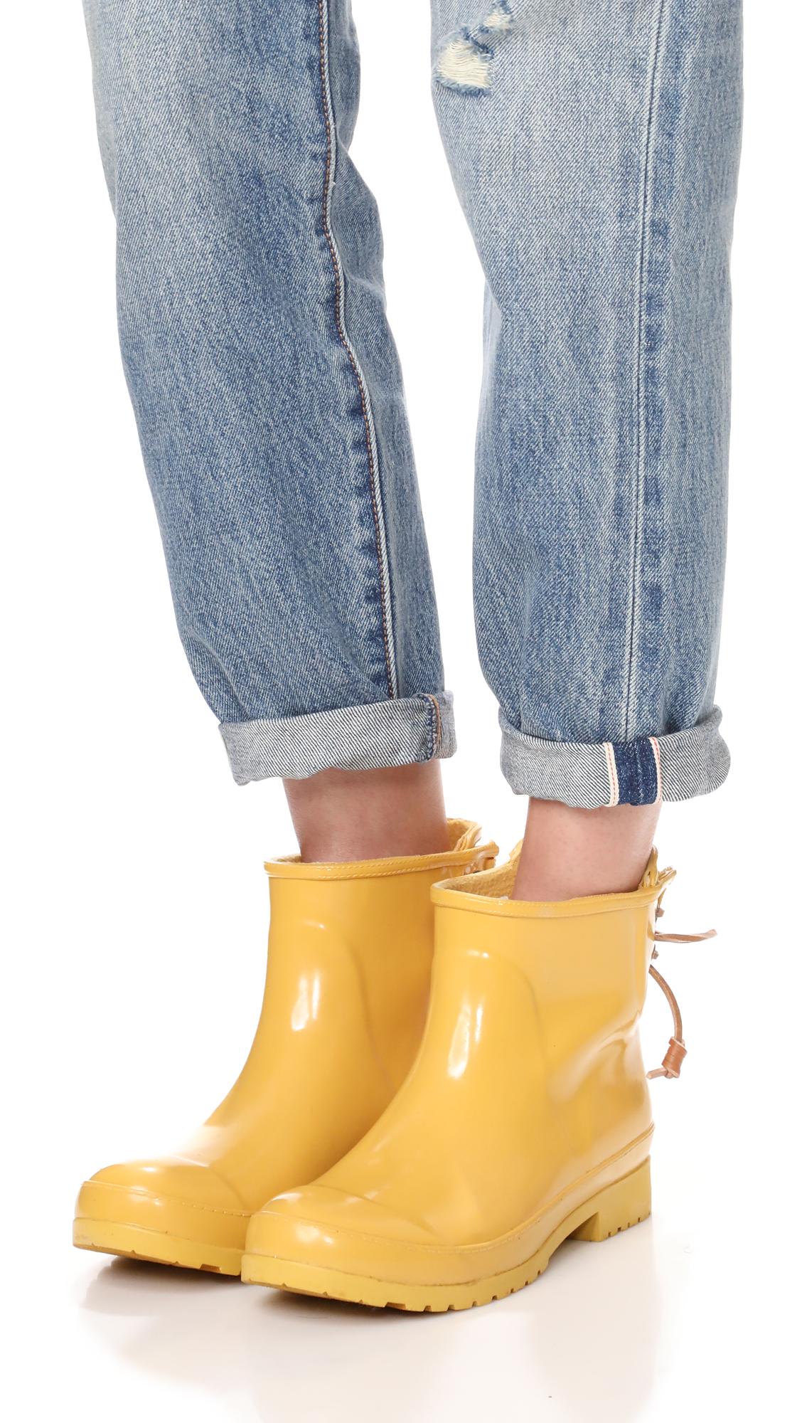 sperry walker turf rain boot yellow