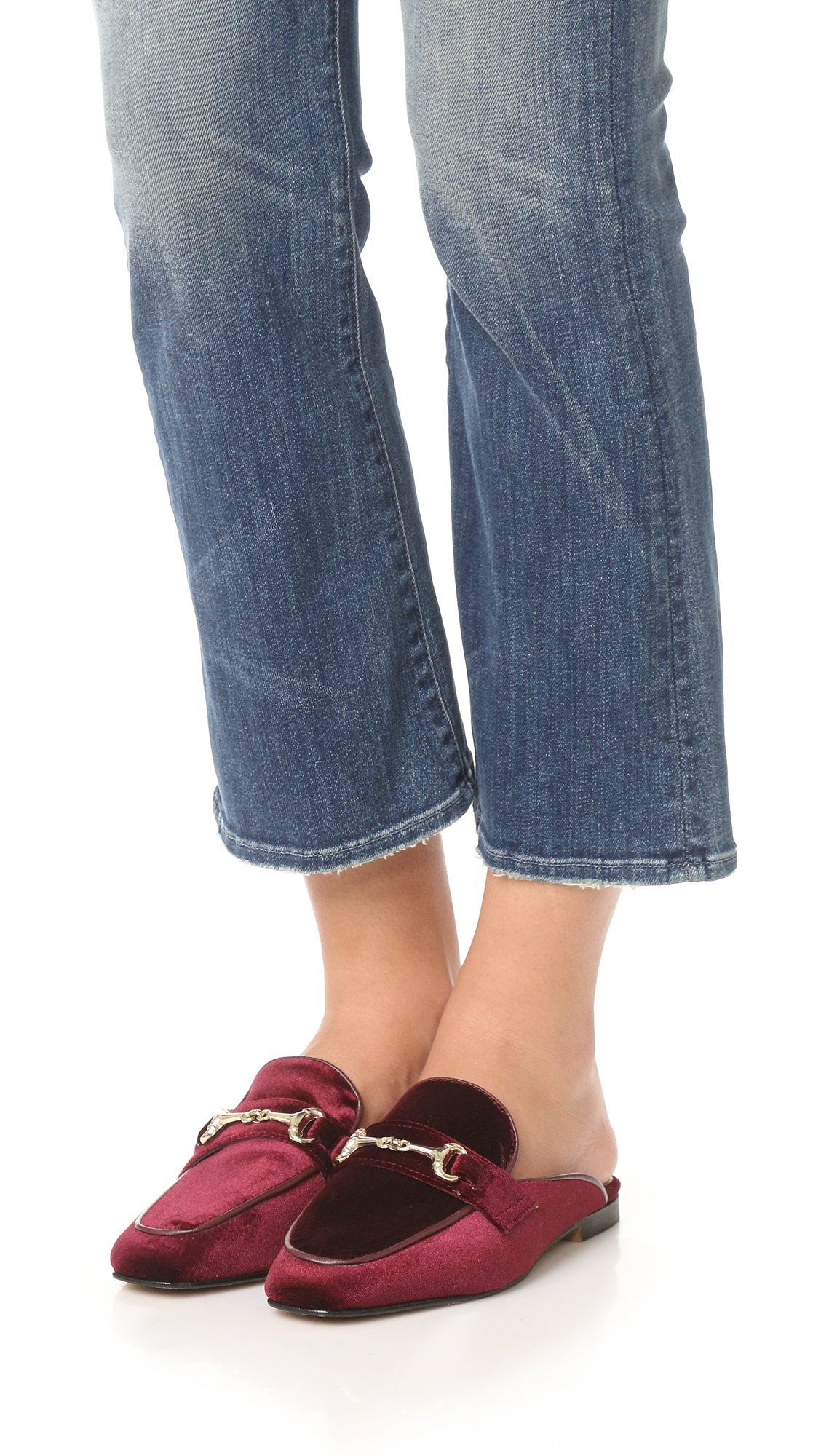 steve madden velvet mules