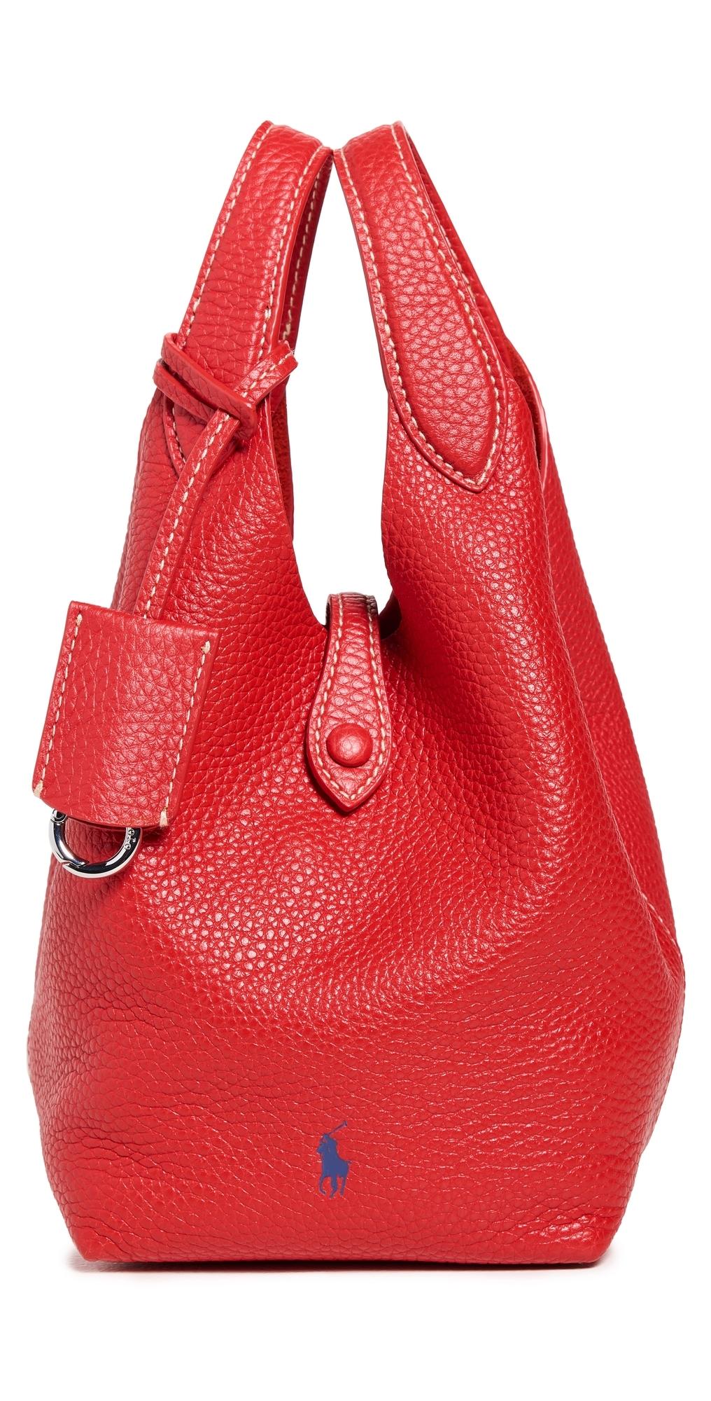 【POLO RALPH LAUREN】SHINY DRUM PEBBLE レザー バッグ polo-ralph-lauren-Cherry-Shiny