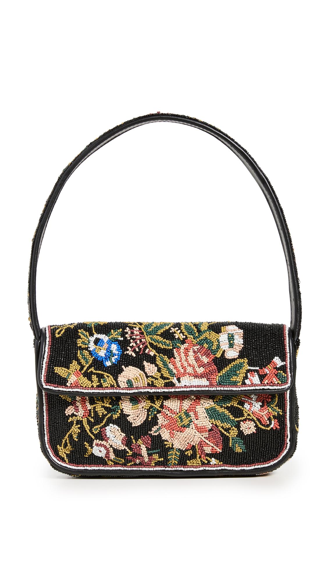STAUD Tommy Beaded Bag in Black | Lyst