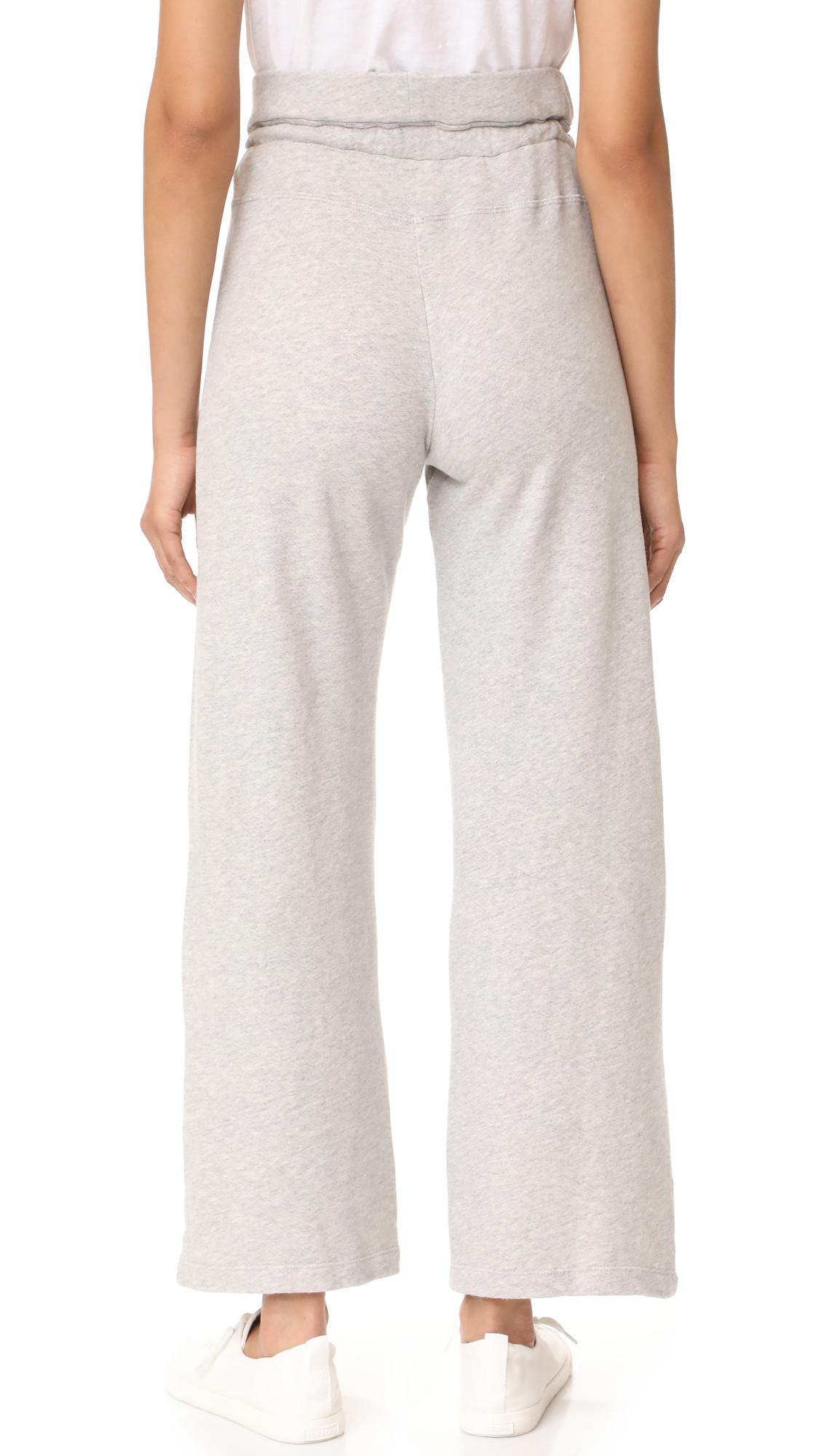Wilt Cotton Wide Leg Sweatpants in Grey Heather (Gray) - Lyst