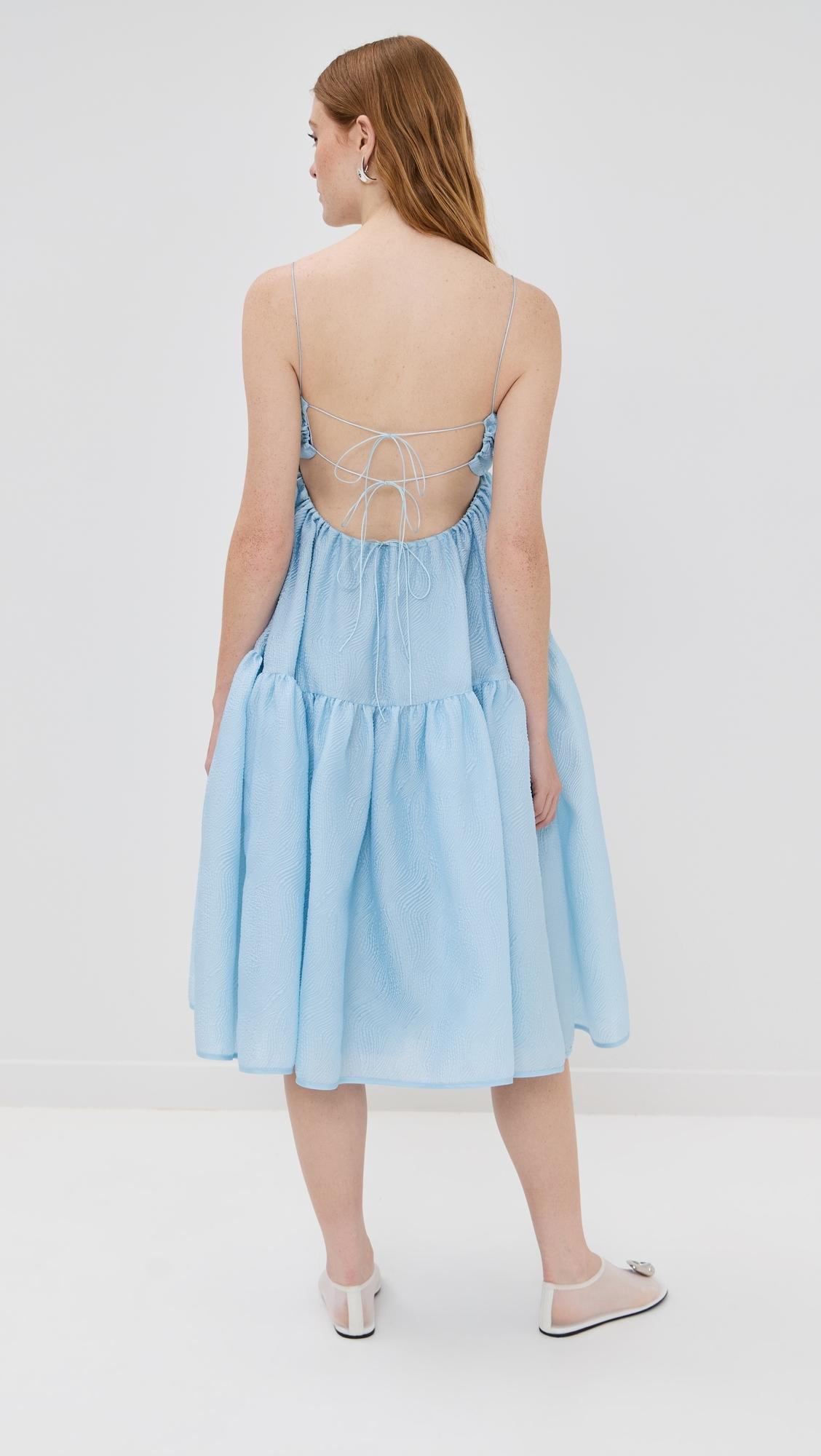 cecilie bahnsen blue dress Cecilie Bahnsen Women's Sunni Dress in Light Blue Cecilie Bahnsen