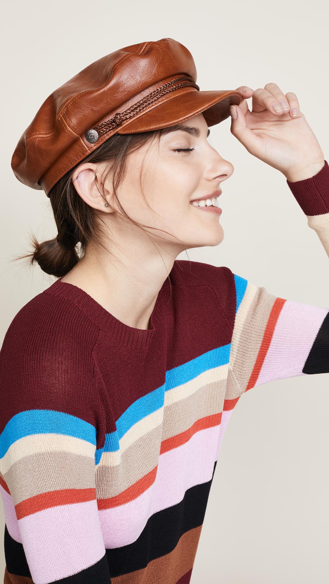 leather fiddler cap
