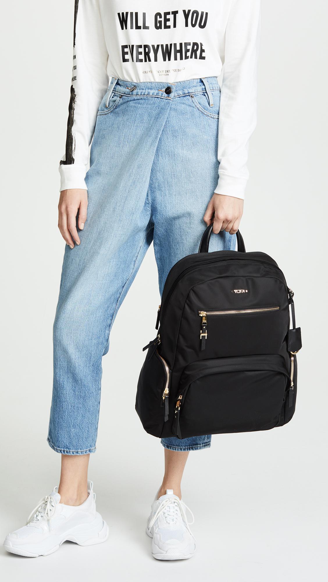 tumi carson backpack black