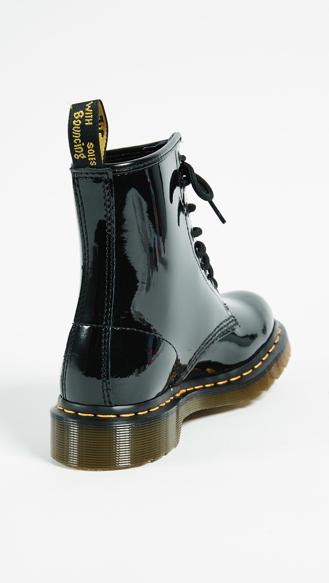 Dr. Martens Denim 1460 Women's Combat Boots in Black - Lyst
