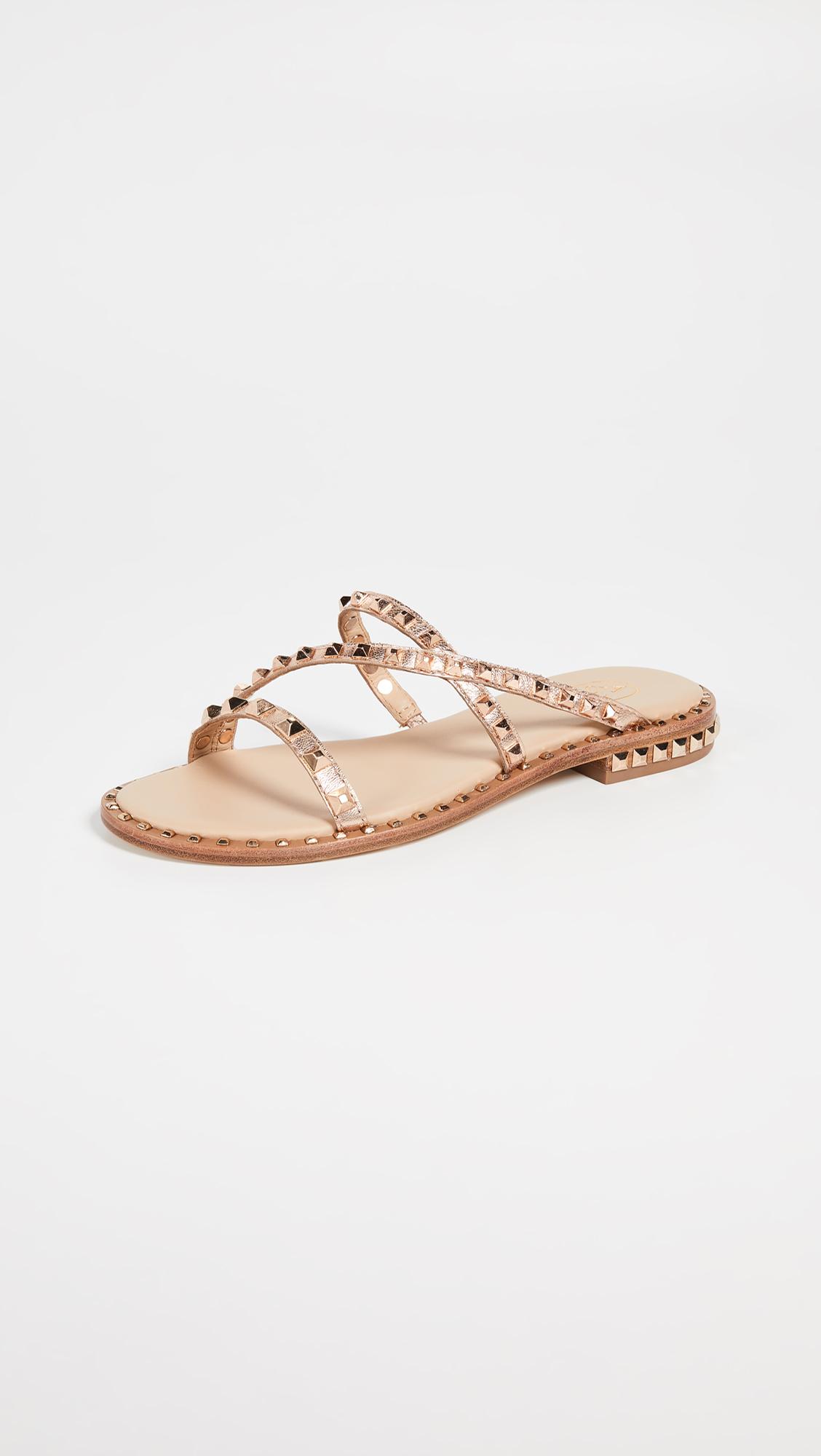 Ash peace studded leather flat sandals new arrivals