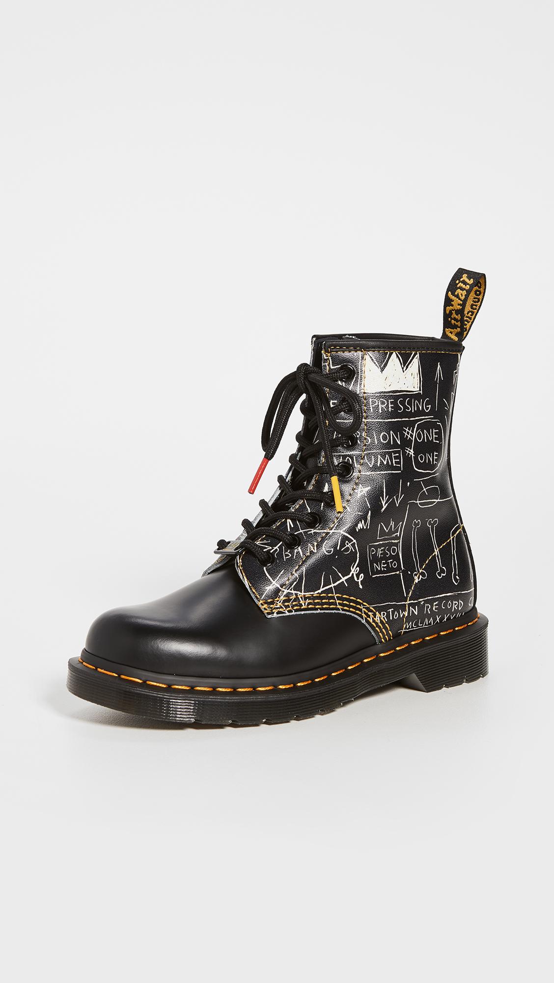 Dr. Martens 1460 Basquiat in Black | Lyst