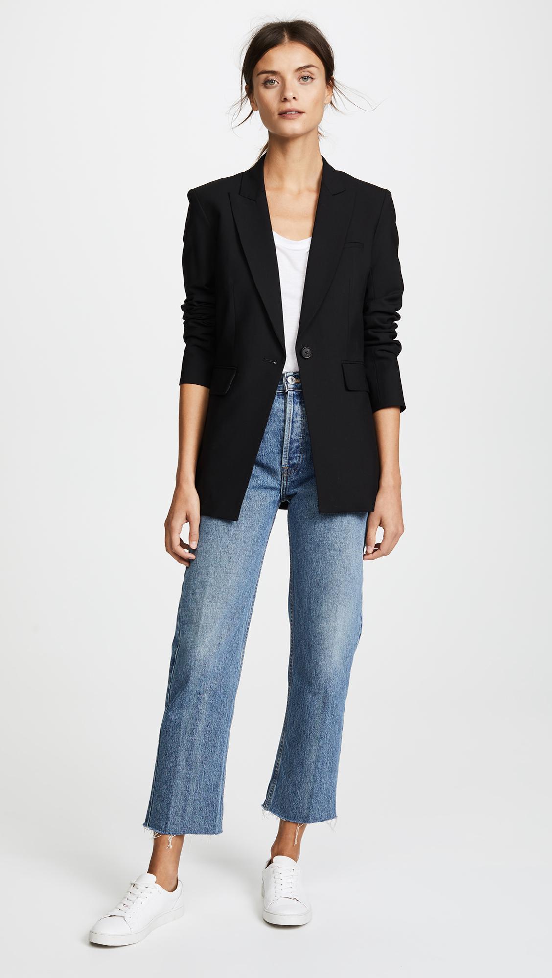 veronica beard long and lean jacket