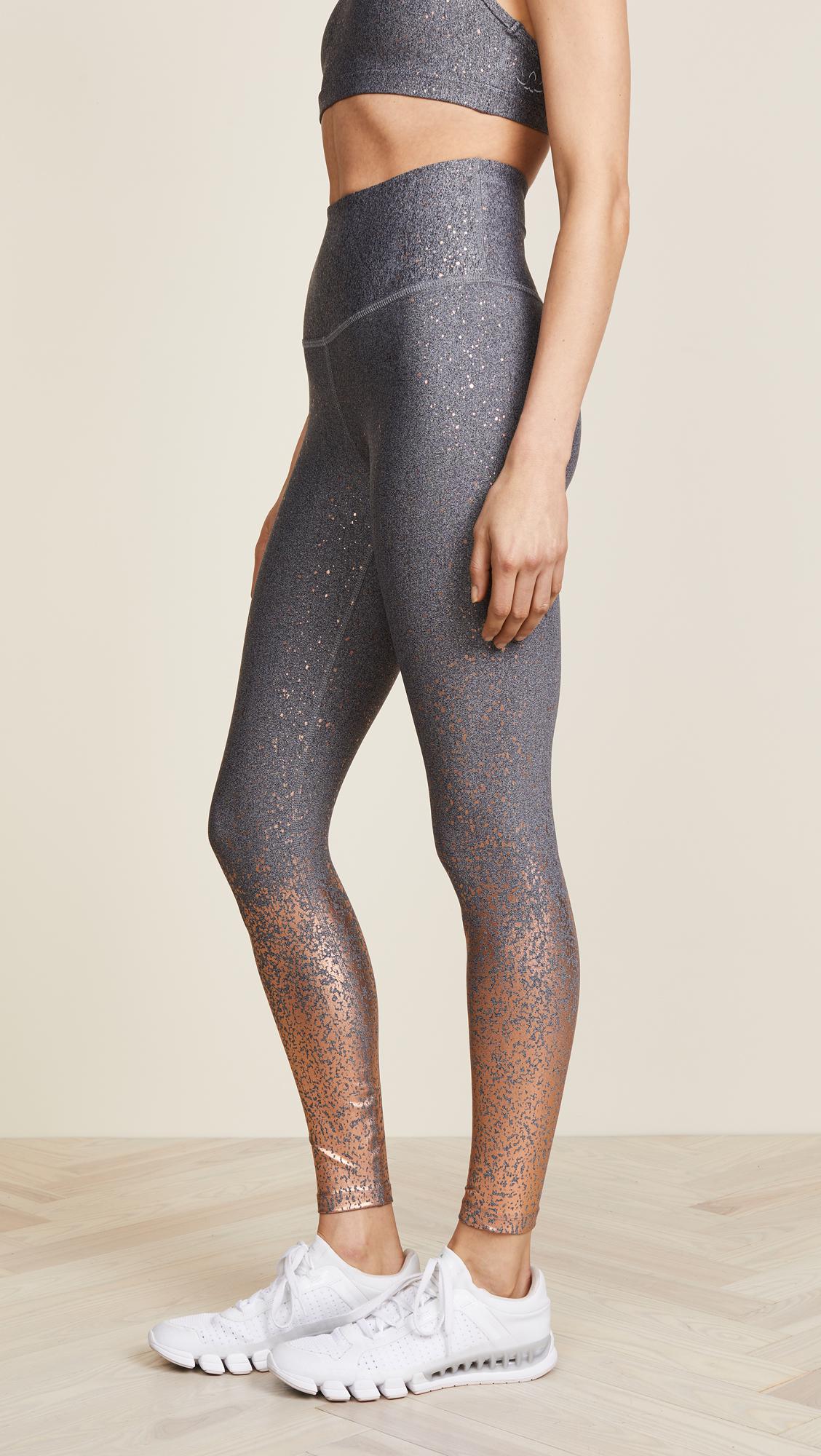 Beyond Yoga Synthetic Alloy Ombre High Waisted Leggings in Black Lyst