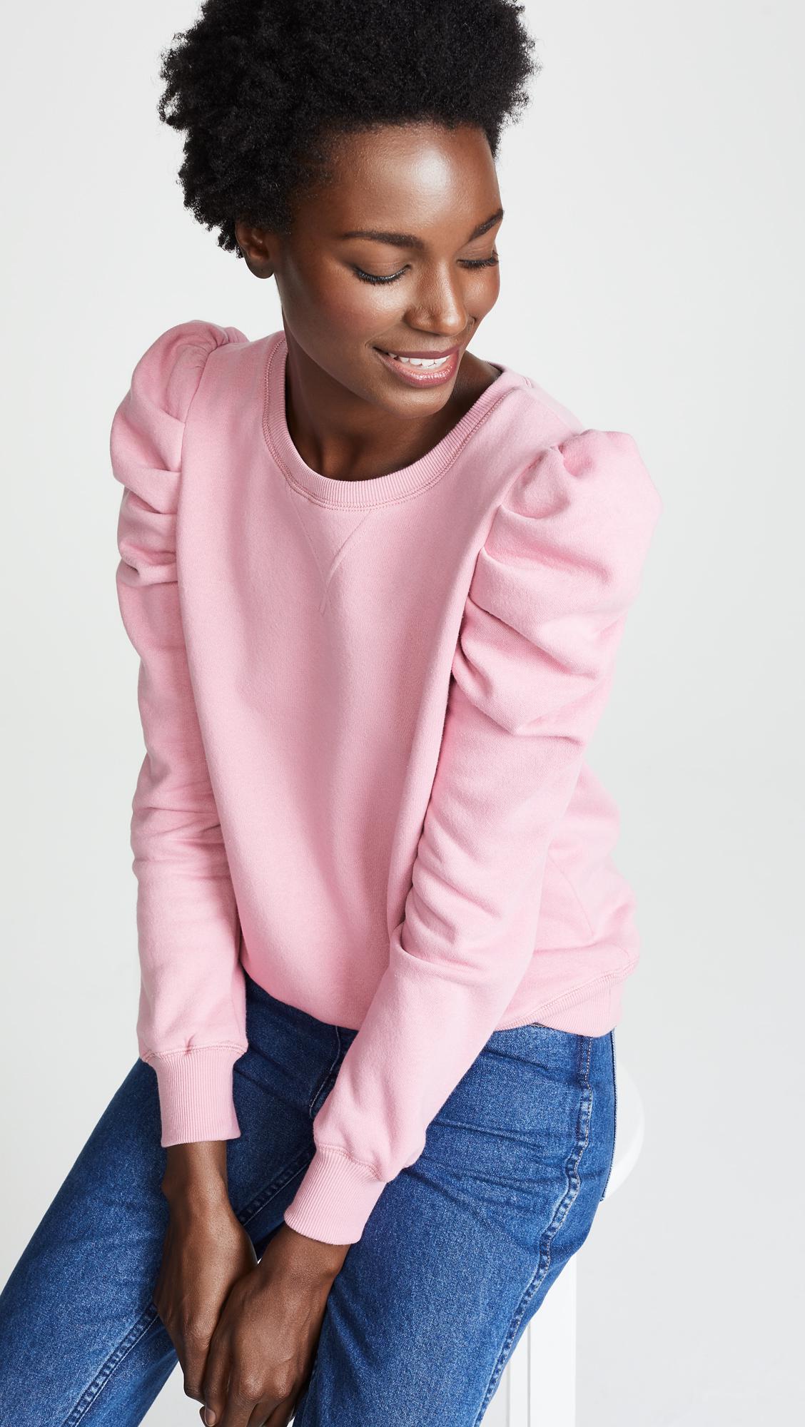 rebecca minkoff janine sweatshirt pink