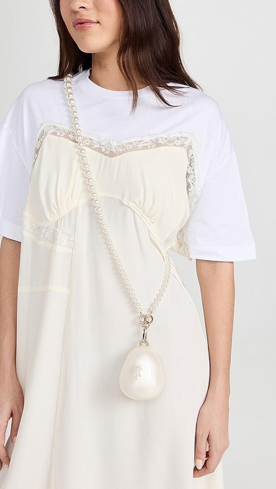 Simone Rocha Faberge Nano Egg Bag With Pearl Crossbody in