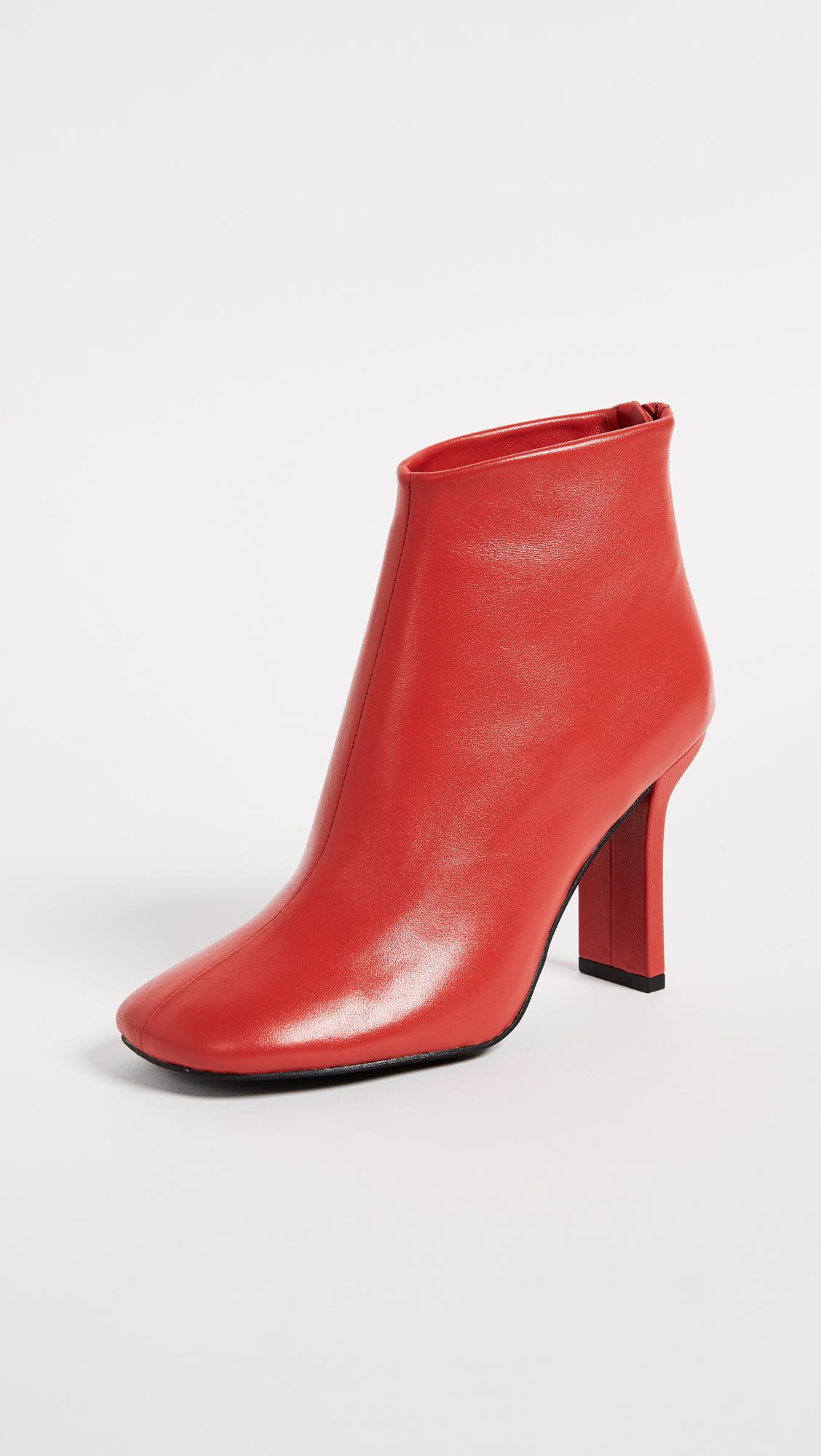 Jeffrey Campbell Obey Ankle Boots in Red - Lyst