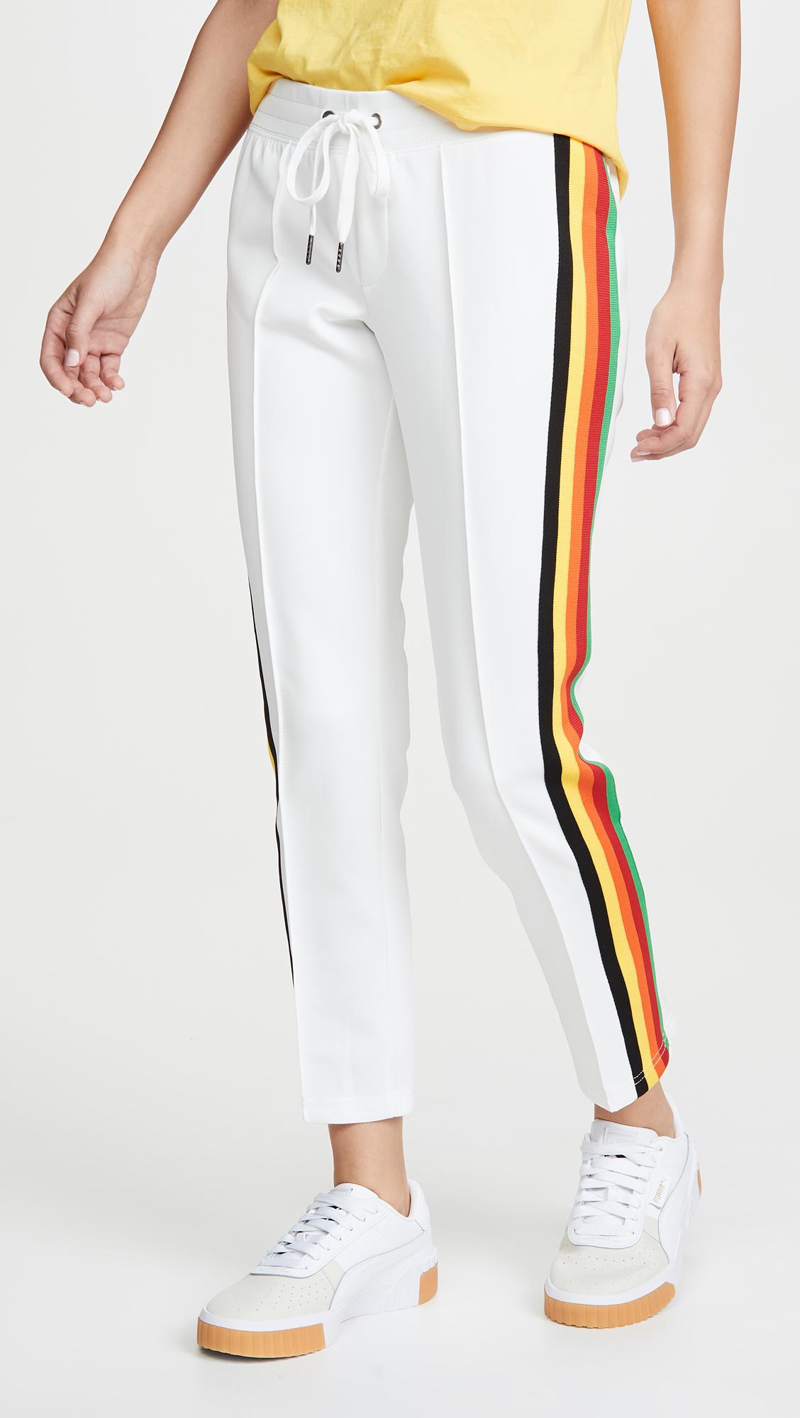 synthetic track pants