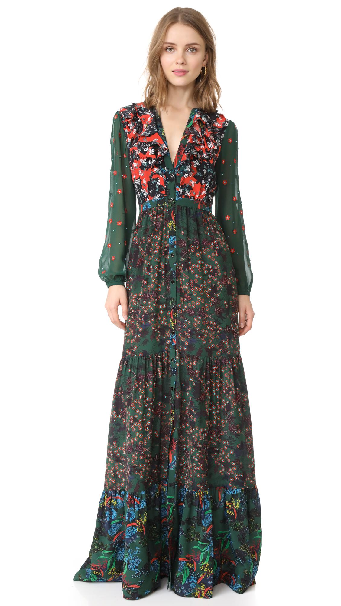Saloni Silk Ginny Dress | Lyst