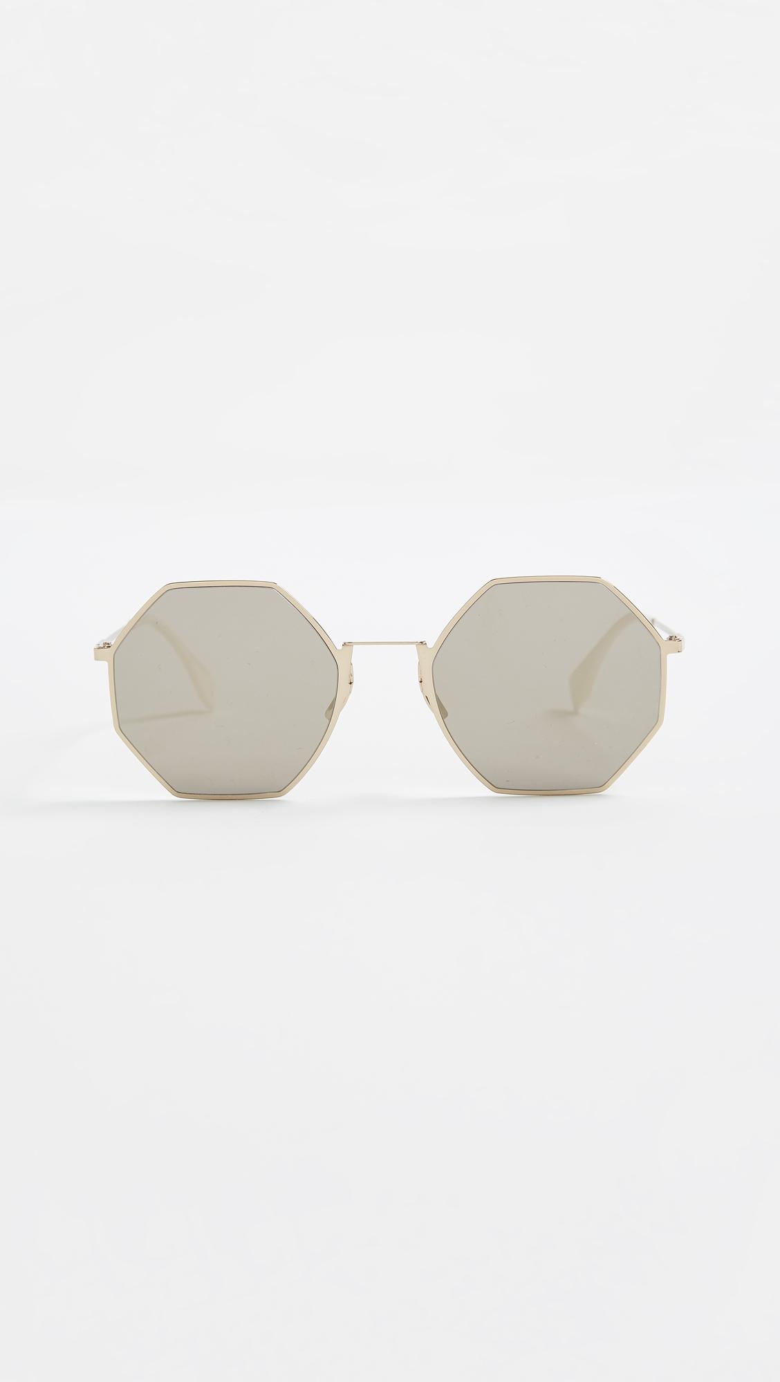 Fendi Geometric Sunglasses | Lyst