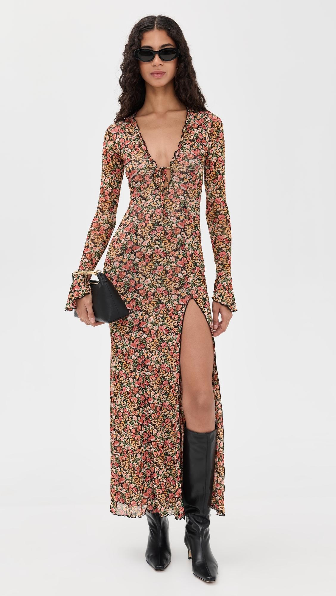 chinese dress ladies Chelsea Maxi Dress in Lagoon Xs / Lagoon main image 1