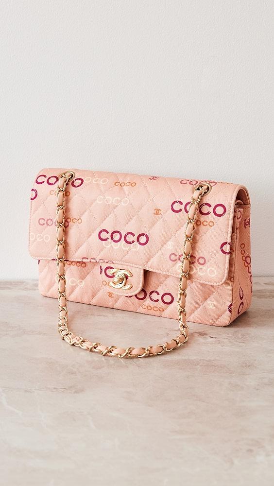 What Goes Around Comes Around Chanel Pink Canvas Coco Print