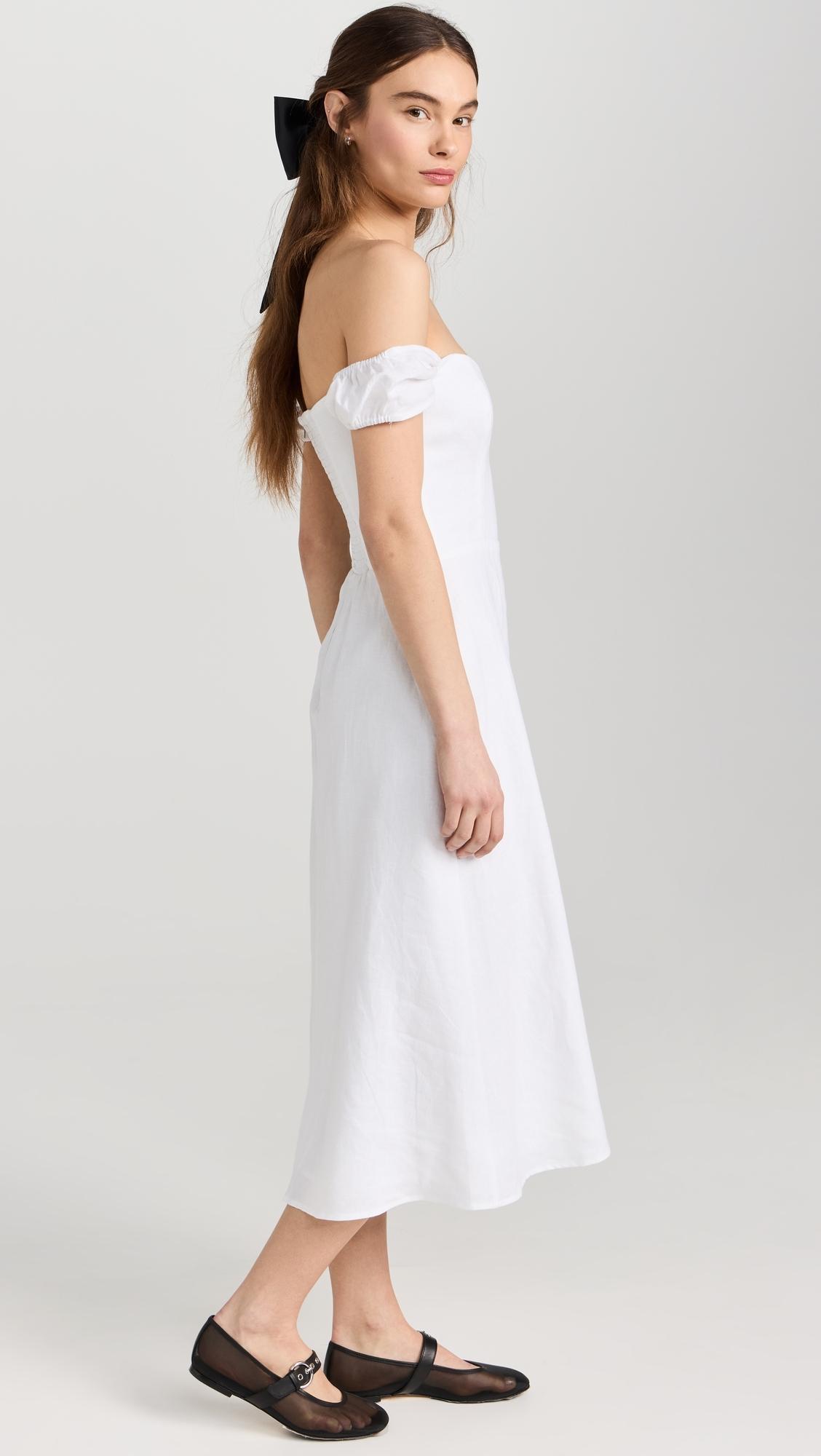 reformation bridgton linen midi dress sophielouisesdiary on LTK