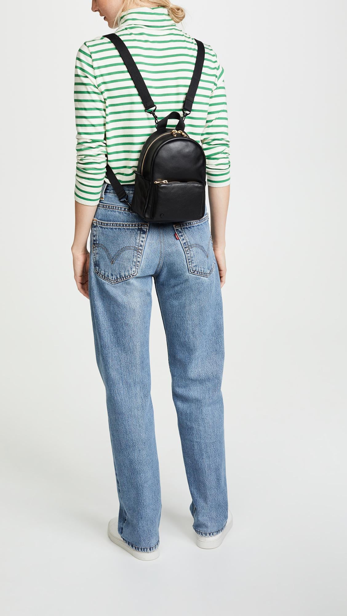 state leather backpack