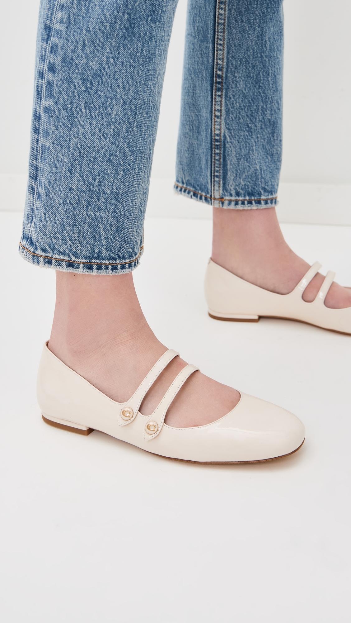 COACH Winley Mary Jane Flats | Lyst