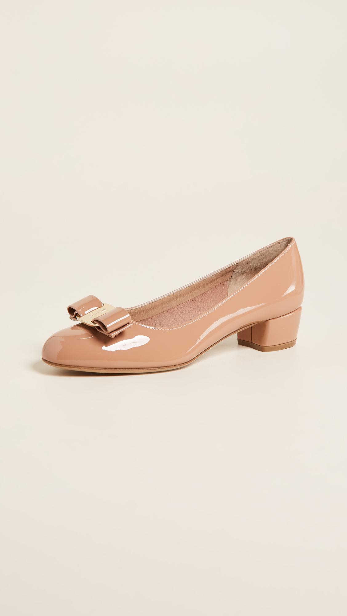 blush pumps low heel