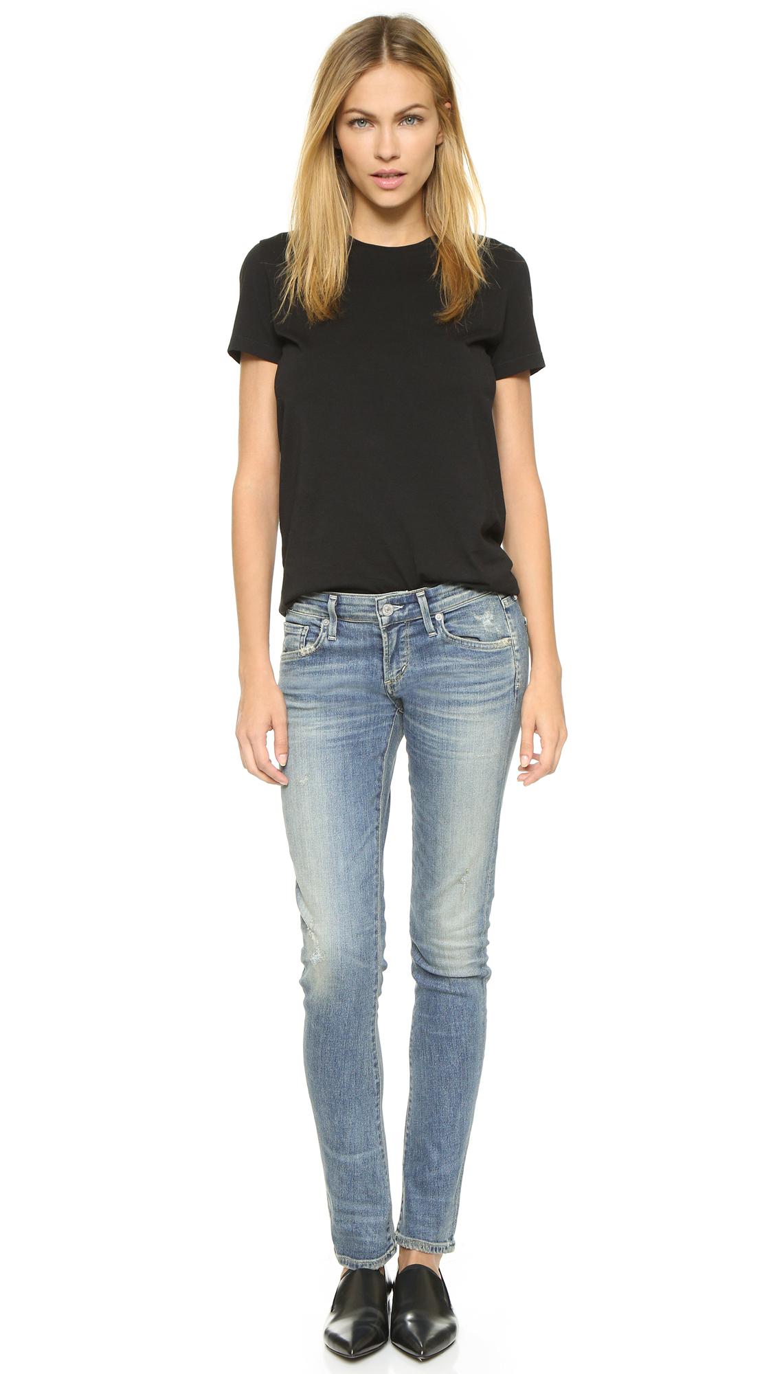 Citizens of Humanity Racer Low Rise Skinny Jeans in Blue | Lyst
