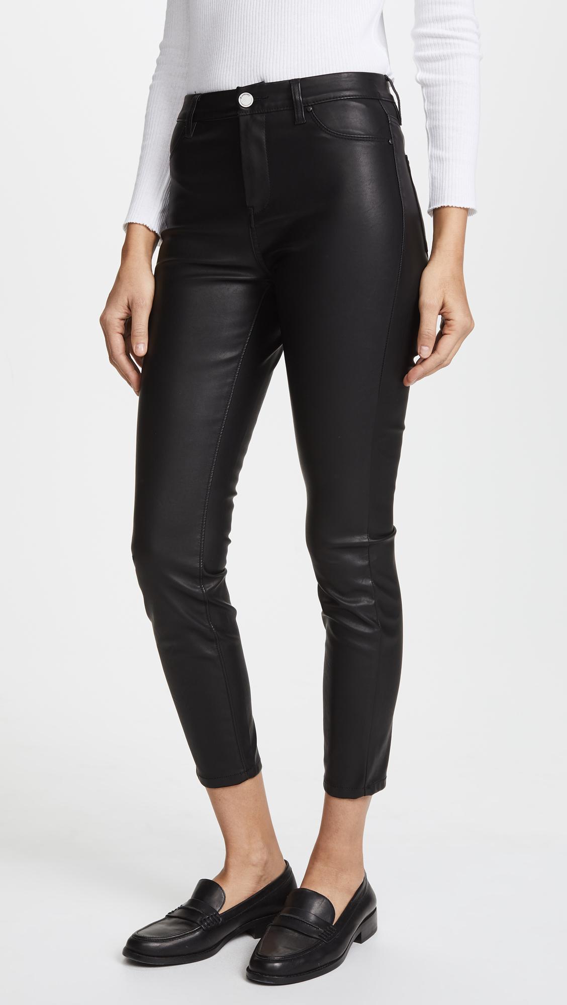 Blank NYC The Principle Mid Rise Vegan Leather Skinny Pants in Black Lyst