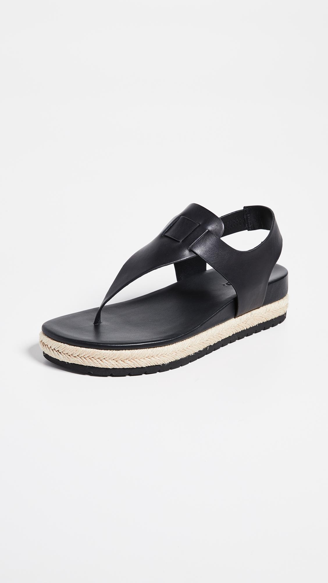 vince flint b leather thong sandals