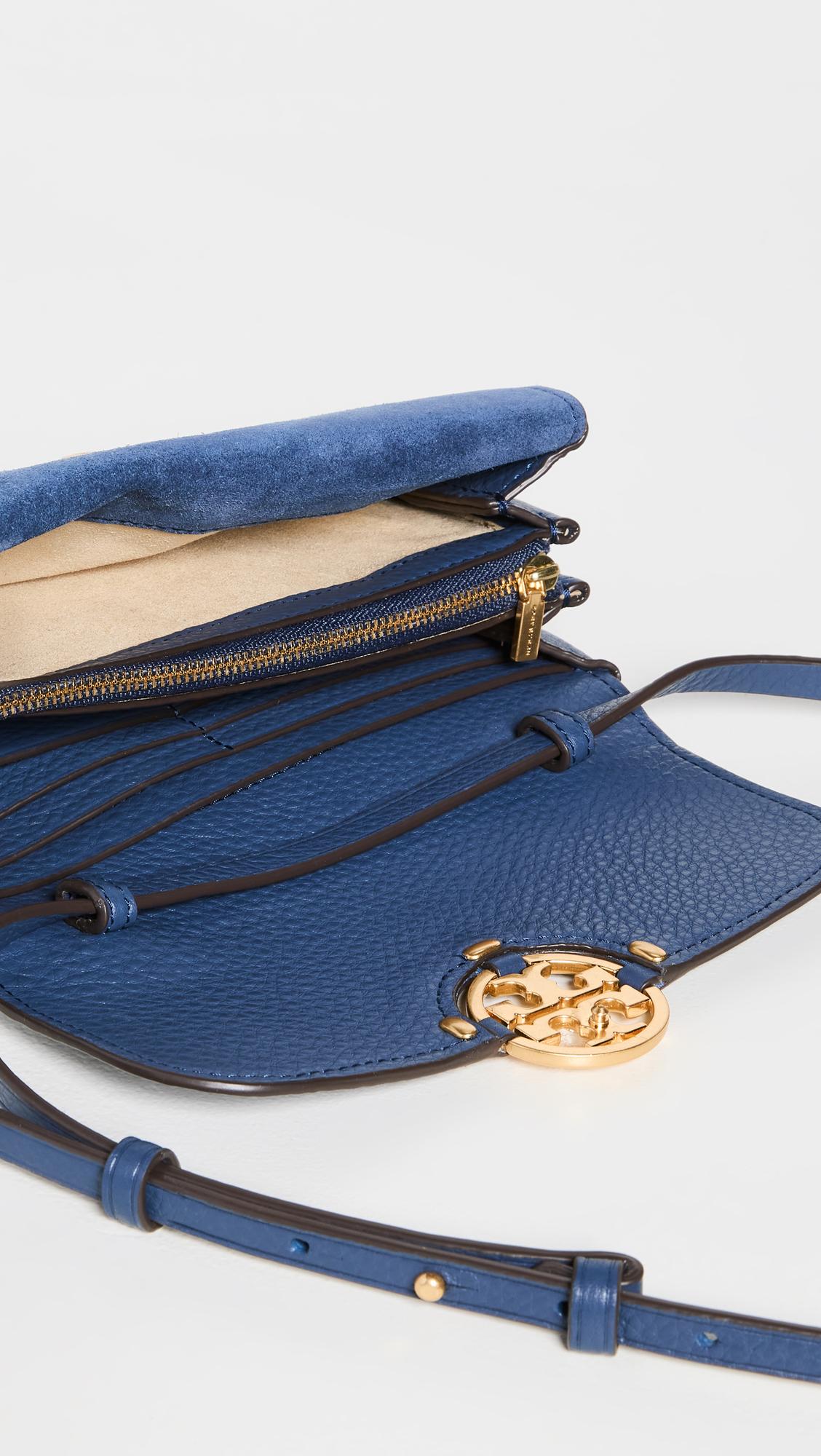 Tory Burch Miller Wallet Crossbody Bag in Blue | Lyst Canada