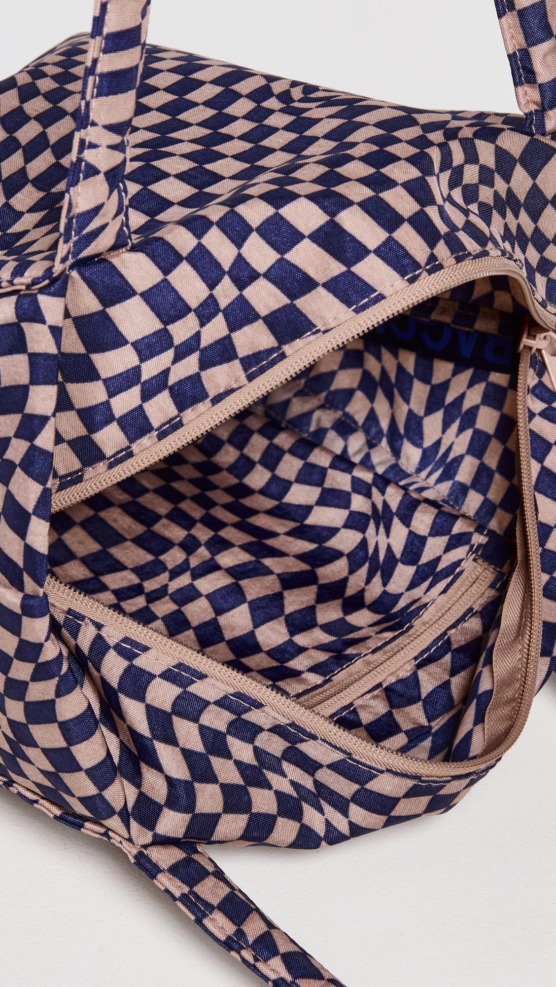 Baggu - Phone Sling - Indigo Trippy Checker