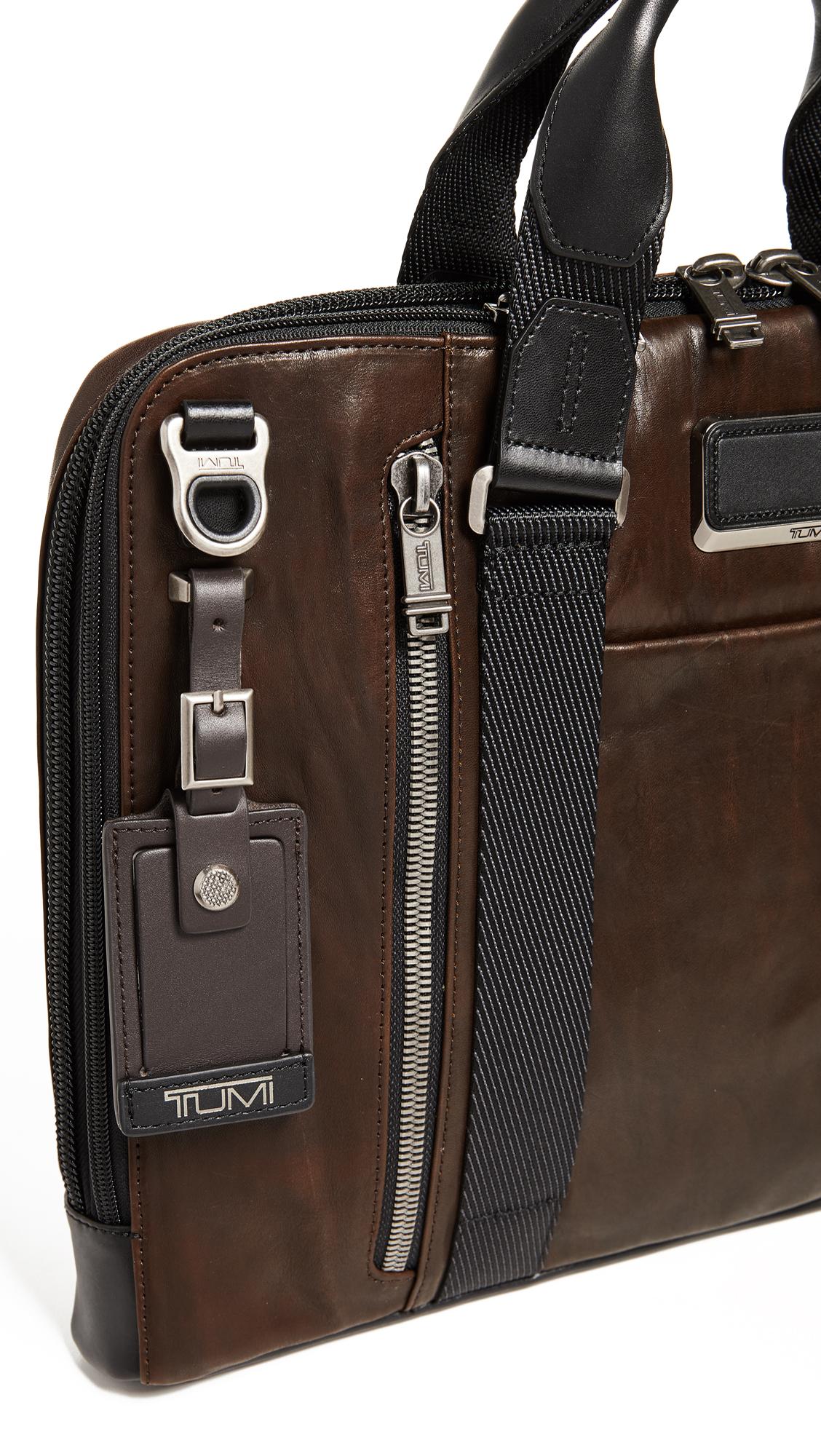 Tumi Aviano Slim Brief Leather on Sale, 57% OFF | www ...
