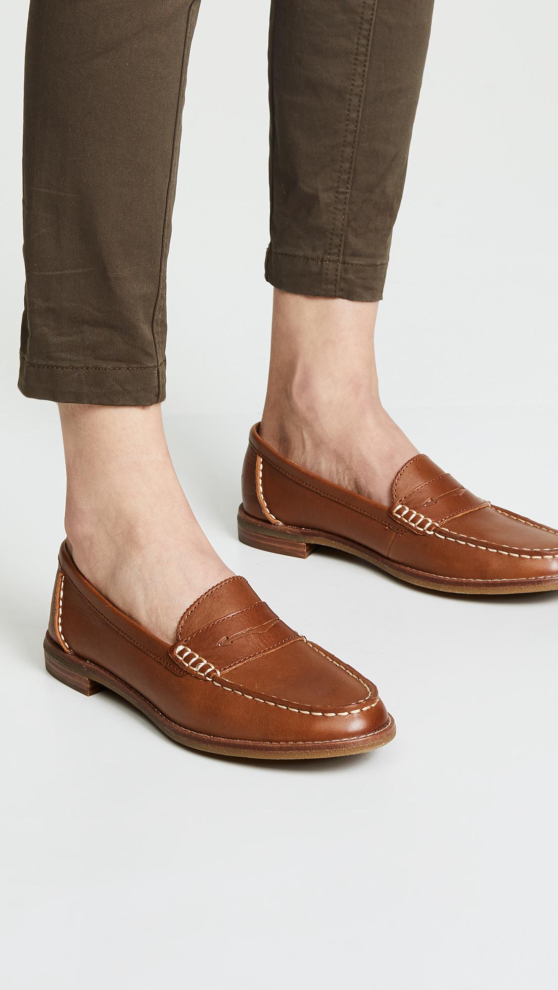 Sperry Top-Sider Seaport Penny Loafers in Brown | Lyst Canada
