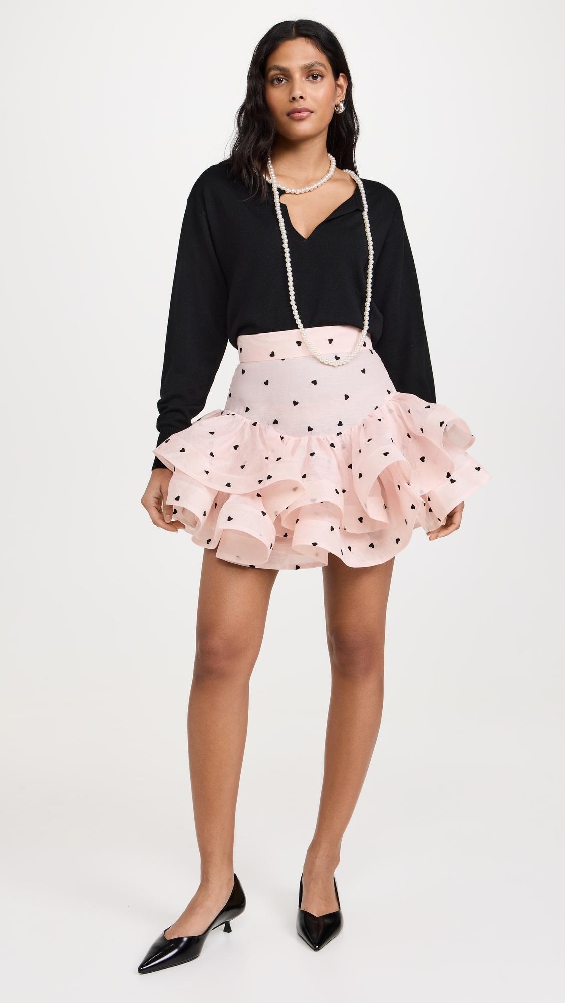 Zimmermann Crush Flip Mini Skirt in Pink | Lyst Canada