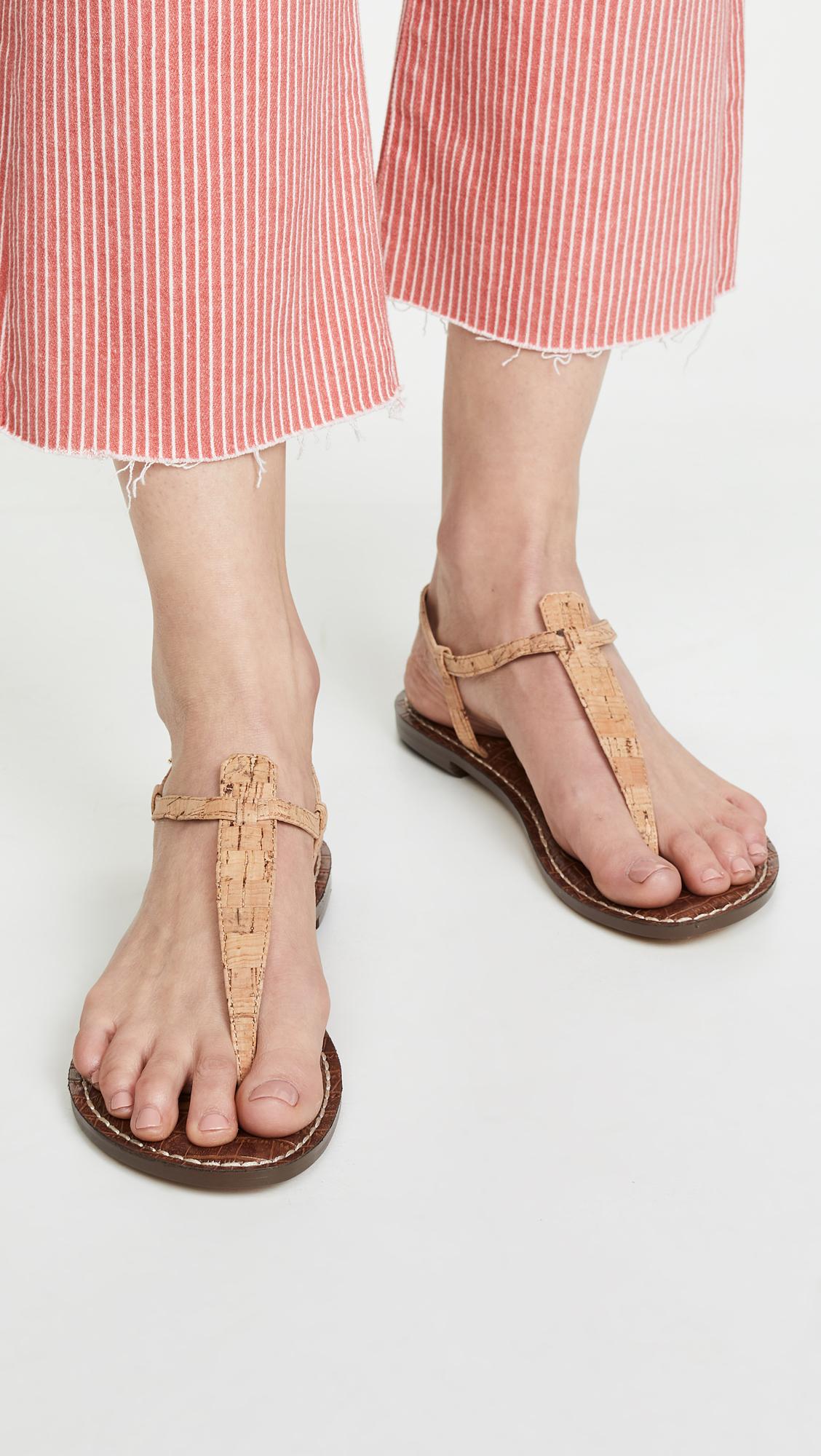  Sam  Edelman  Gigi  Flat Sandals  in Natural Lyst