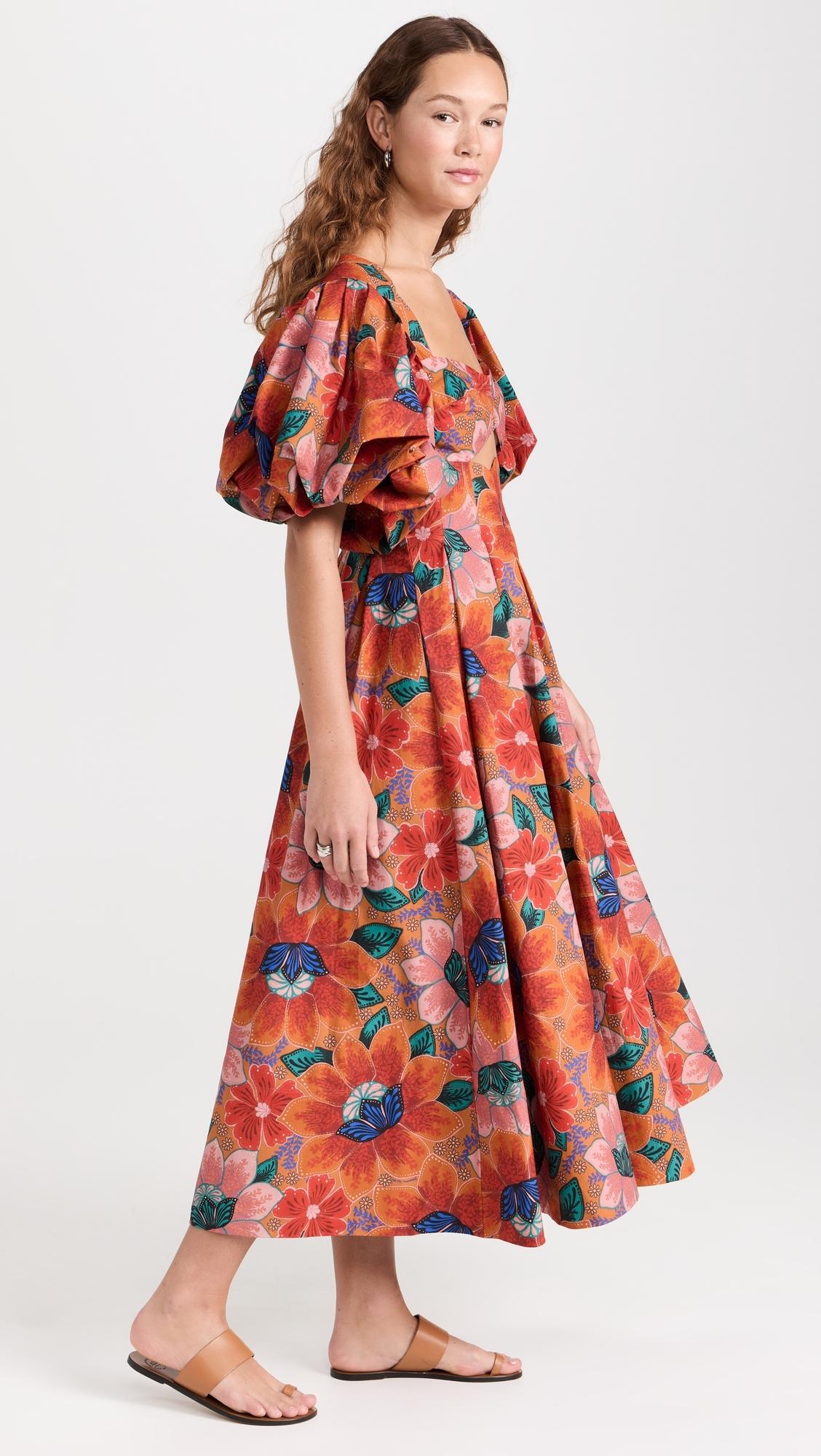Rio blouse set dress andmary（Hand Embroidered Long Dress