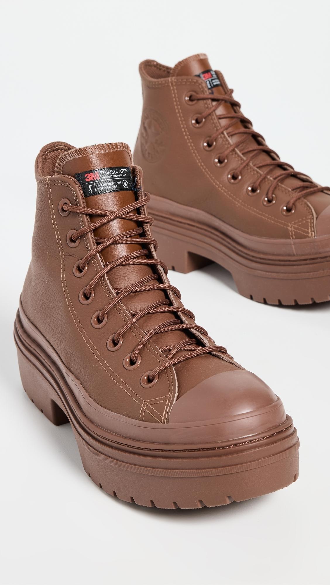 Converse Chuck Taylor All Star lugged Heel Platform Waterproof Sneakers in Brown Lyst