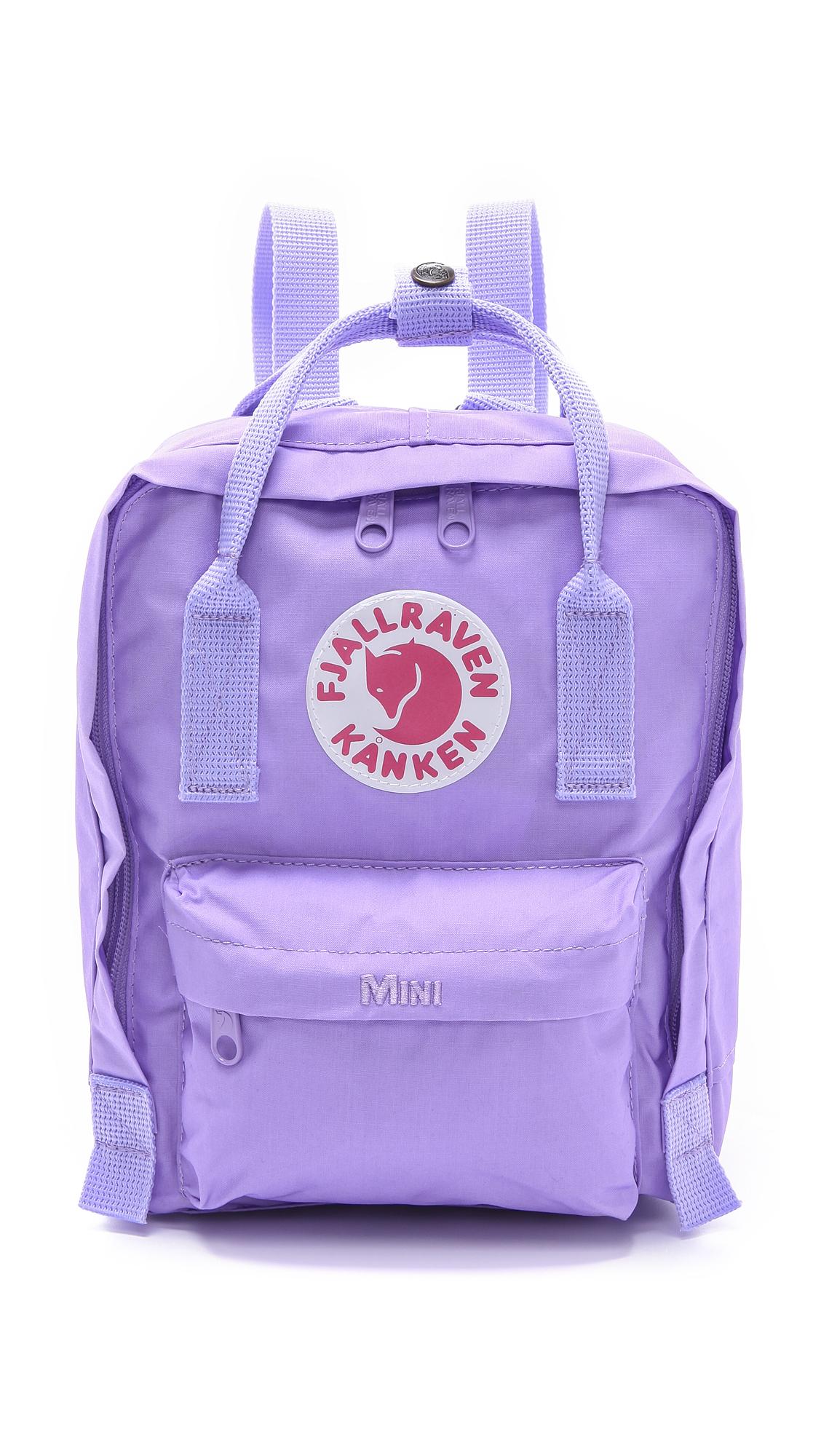 restjes Voorkeursbehandeling vlot Fjallraven Kanken Mini Backpack in Purple | Lyst