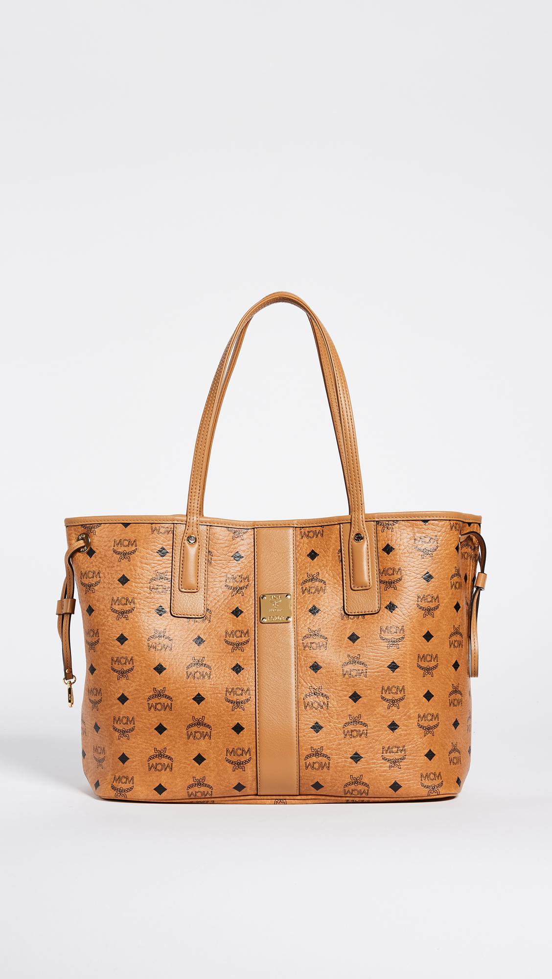 MCM Reversible Shopper Tote in Cognac (Brown) Lyst