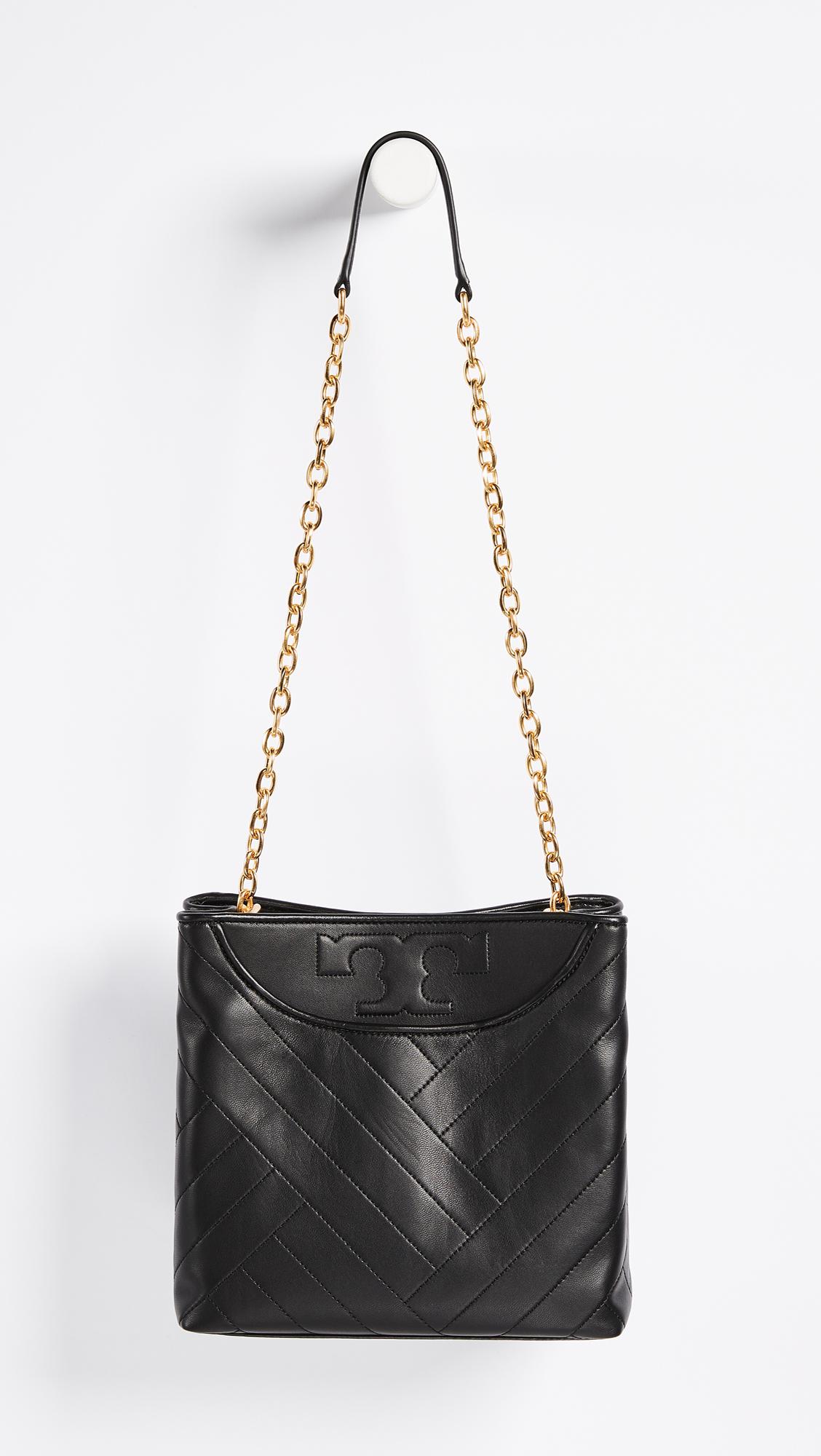 Tory Burch Alexa Small Tote in Black | Lyst