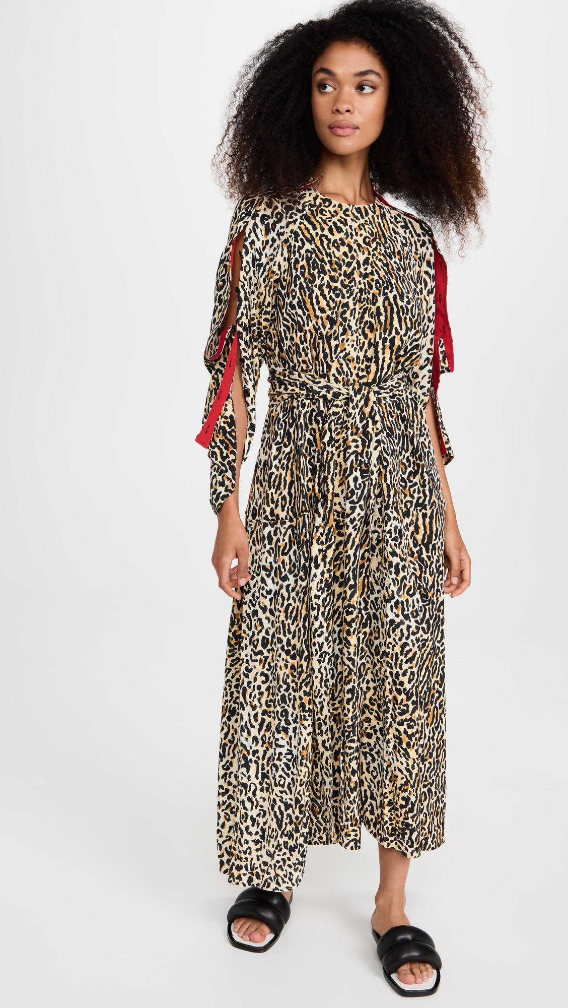 Anoi Forbyde Dømme Proenza Schouler Leopard Crepe Dress | Lyst